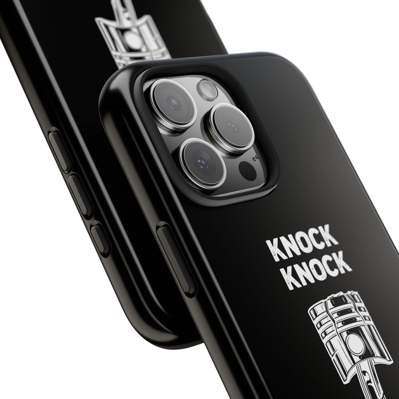Knock Knock Broken Piston Phone Case | Funny Mechanic Car Guy Gift