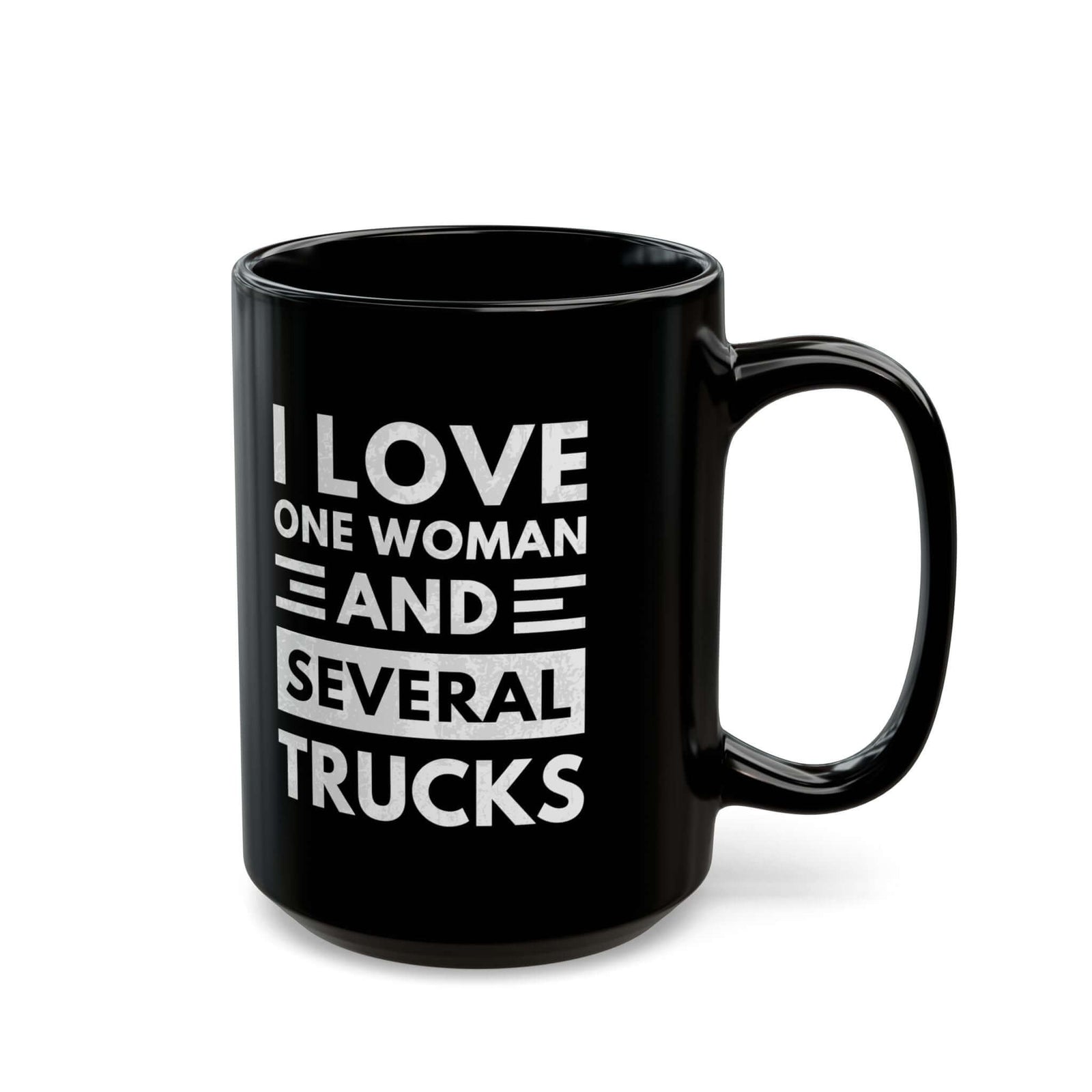 I Love One Woman and Several Trucks Mug mug - funny gift for car enthusiasts