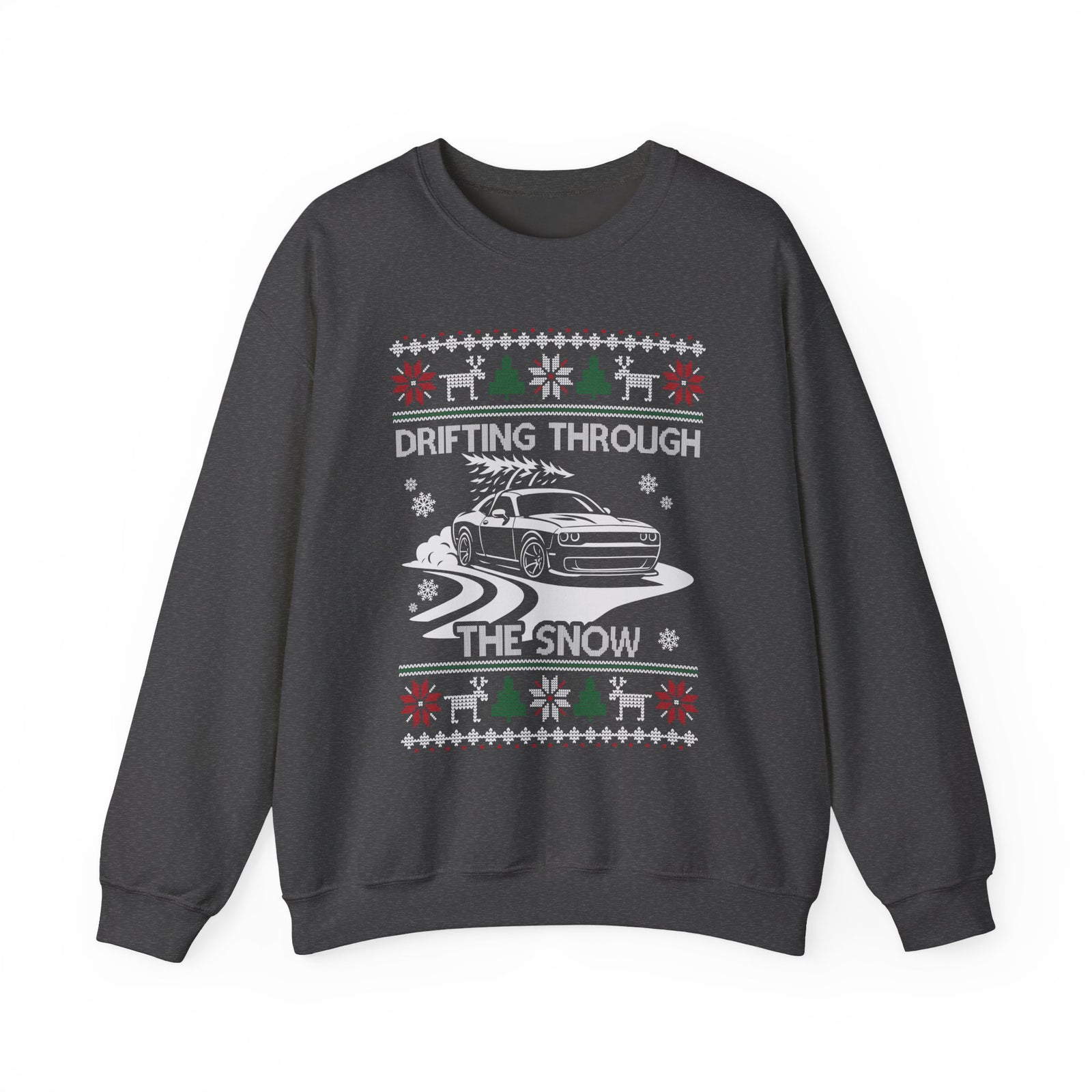 Custom Car Drifting Through the Snow Sweatshirt