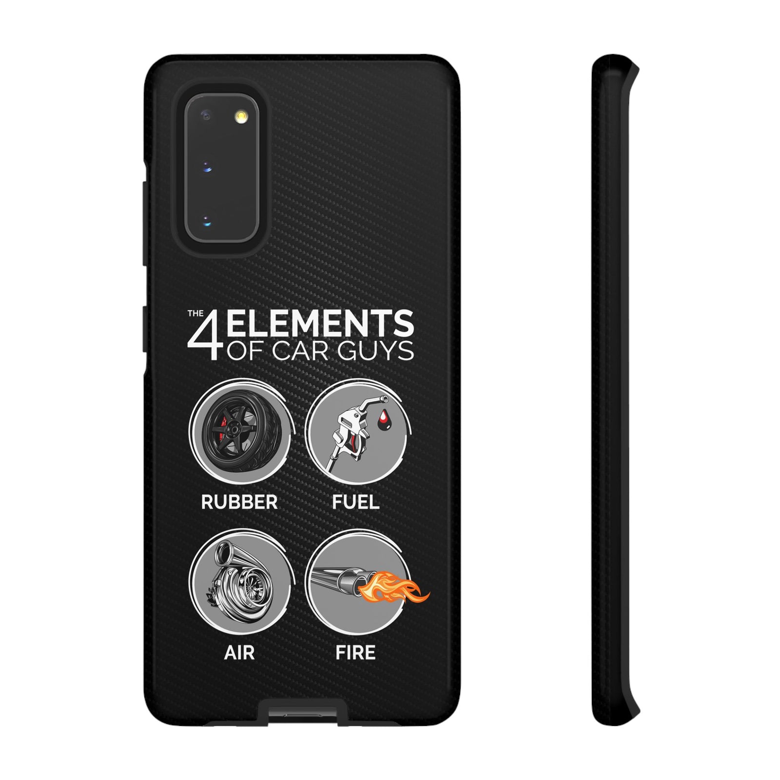 The 4 Elements of Car Guys Tough Phone Case | Funny Car Lover Gift