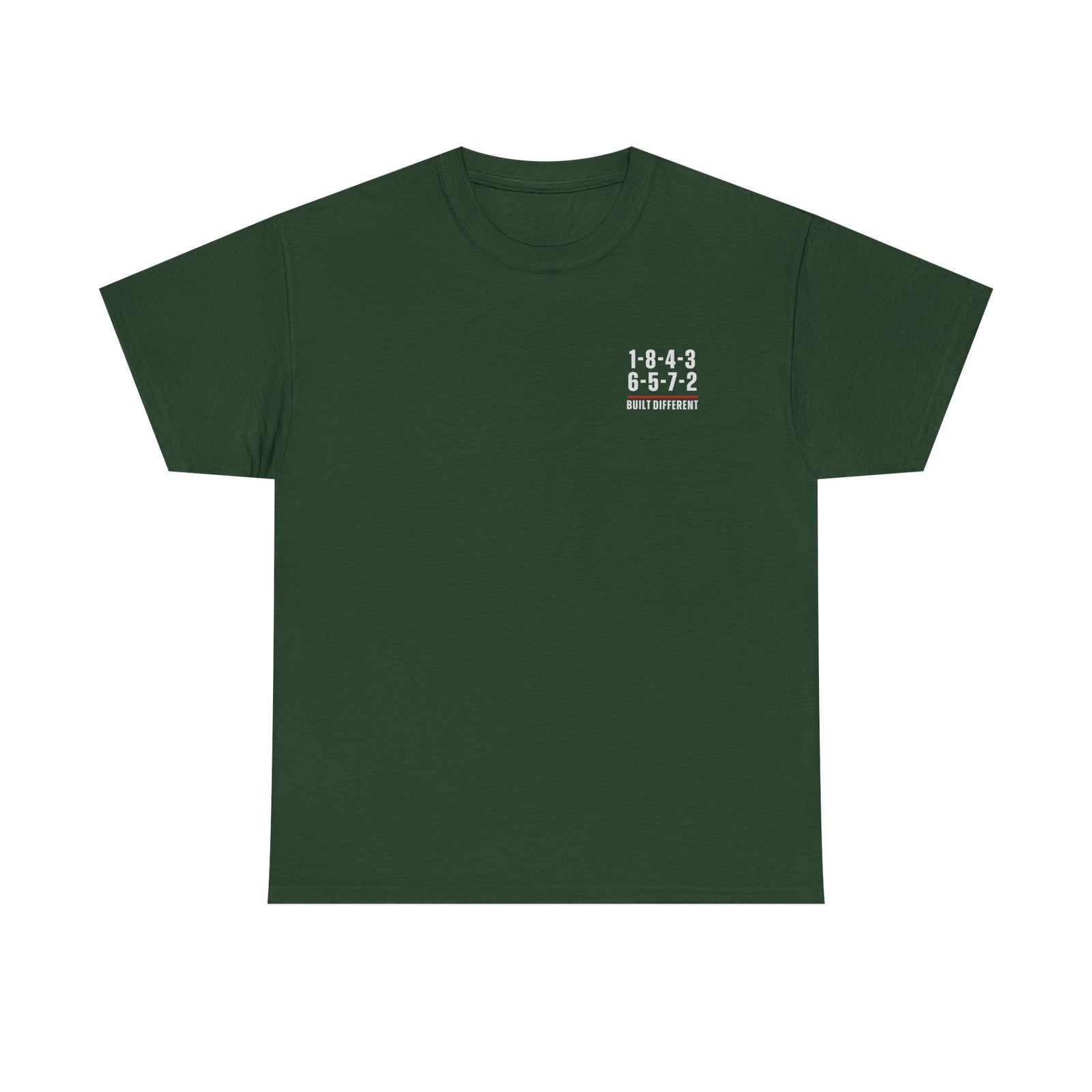 Built Different V8 Firing Order T-Shirt - White