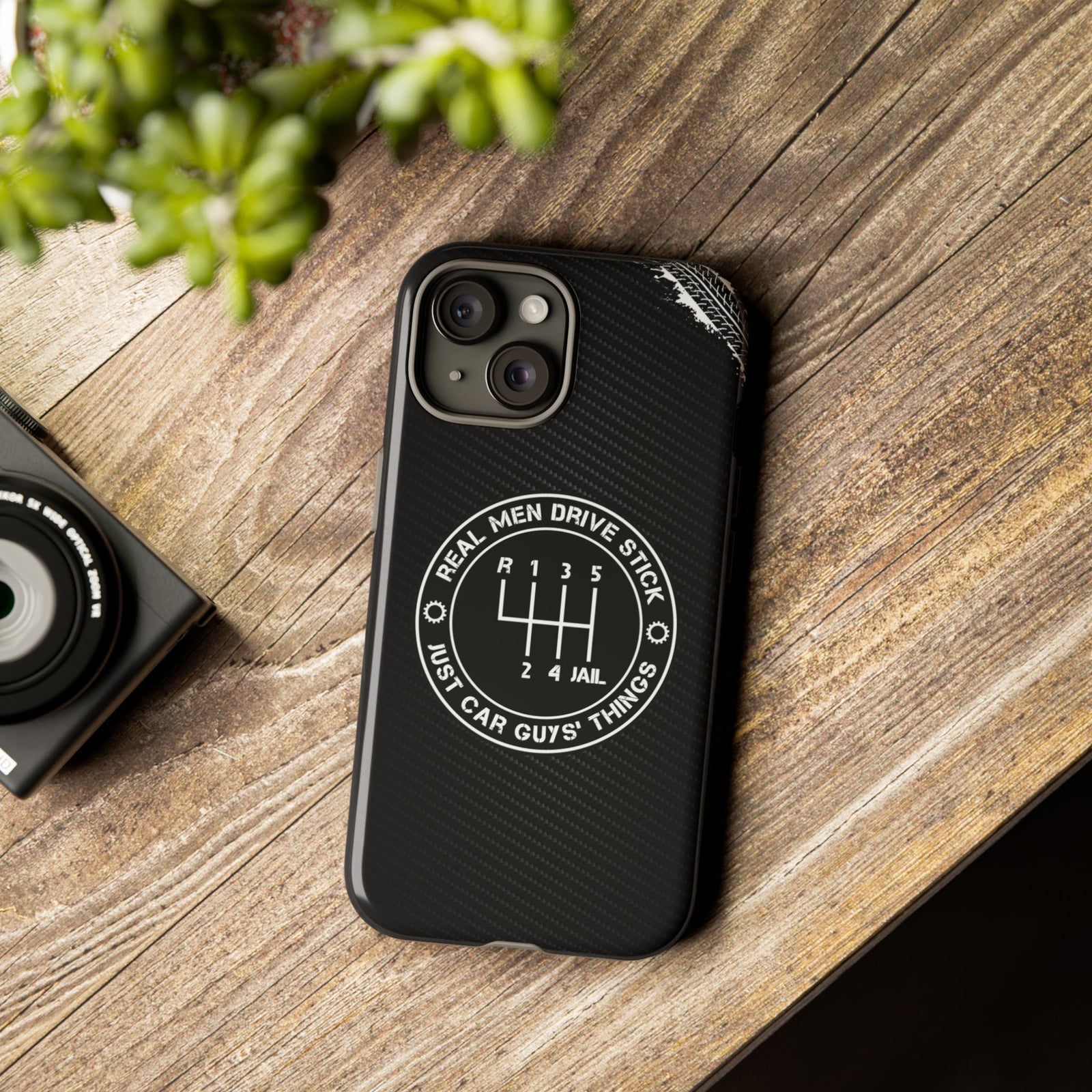 Real Men Drive Stick Manual Transmission Tough Phone Case | Car Guy Gift