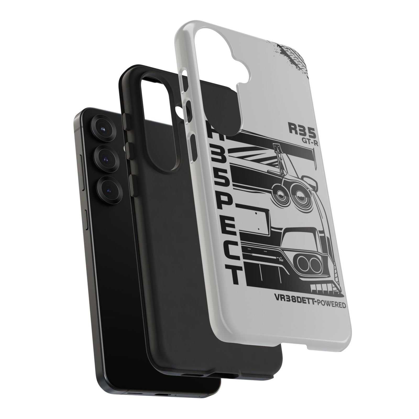 JDM Front View Tough Phone Case - Samsung Galaxy S24 Ultra, glossy, camera cutout close-up