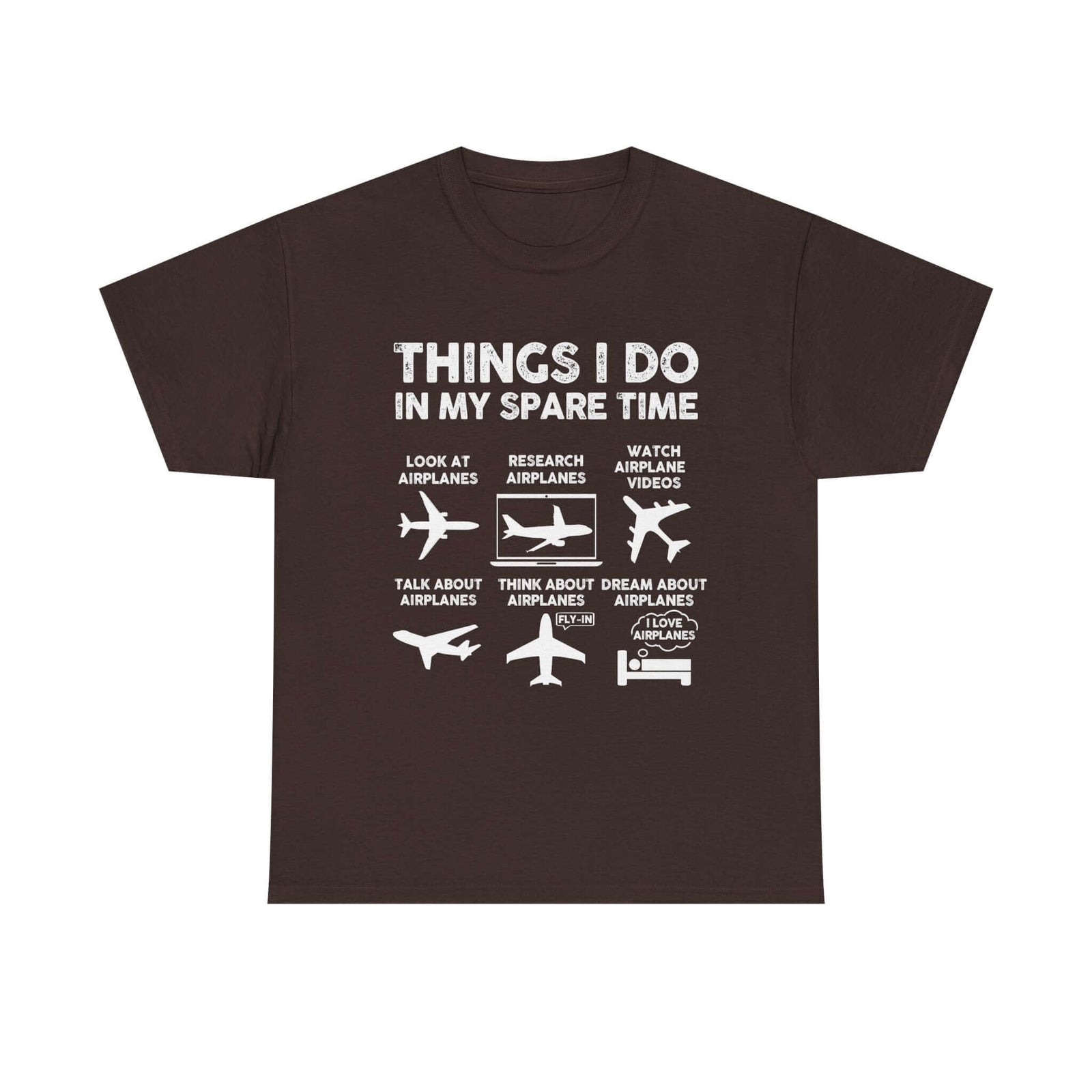 Things I Do in My Spare Time Aviation t-shirt - funny pilot gift