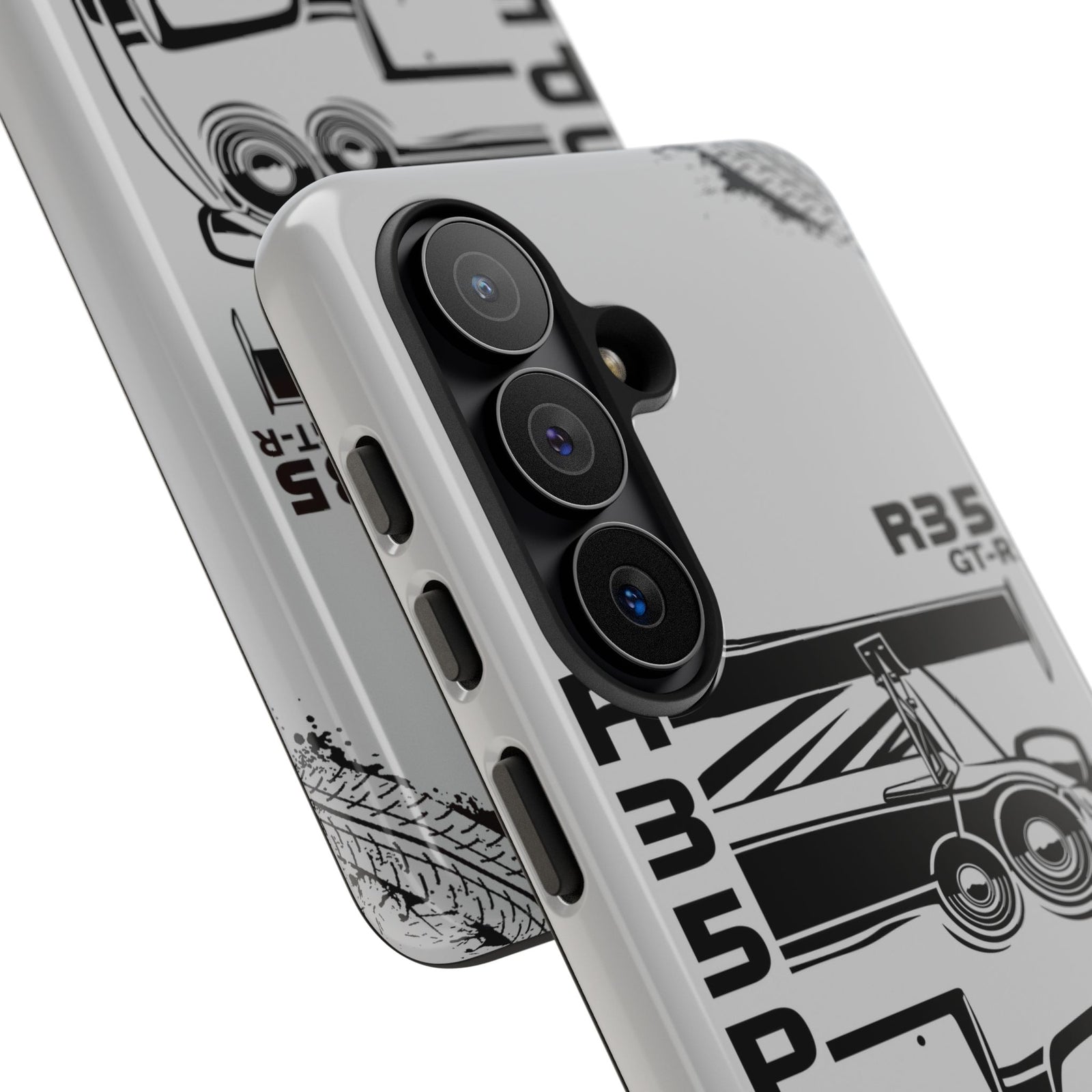JDM Front View Tough Phone Case - Google Pixel 9, glossy, camera cutout close-up