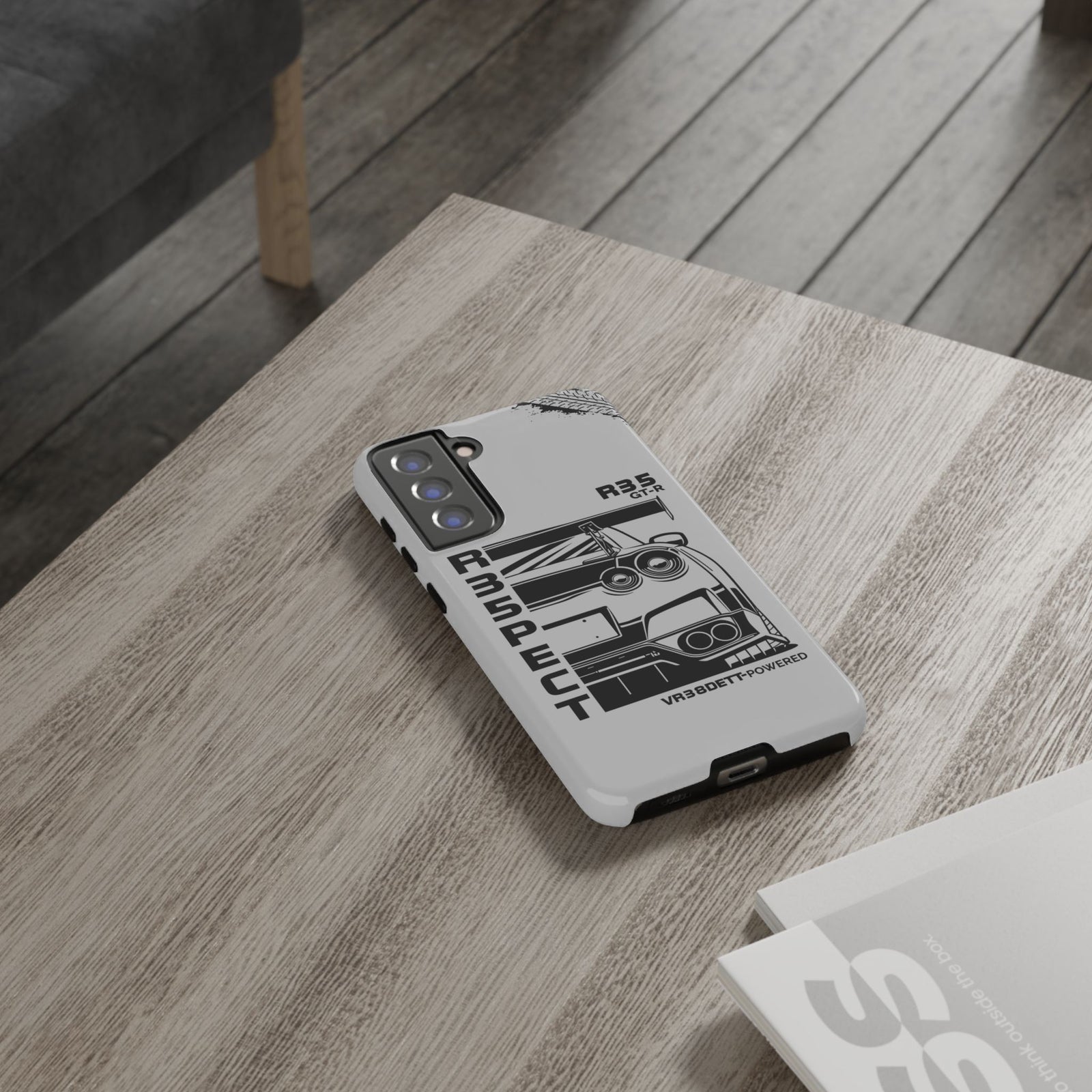 JDM Front View Tough Phone Case - Google Pixel 8 Pro, glossy, edge and port close-up