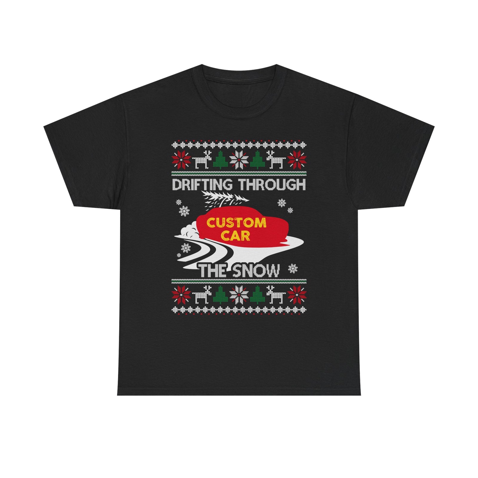 Custom Ugly Christmas Car T-Shirt