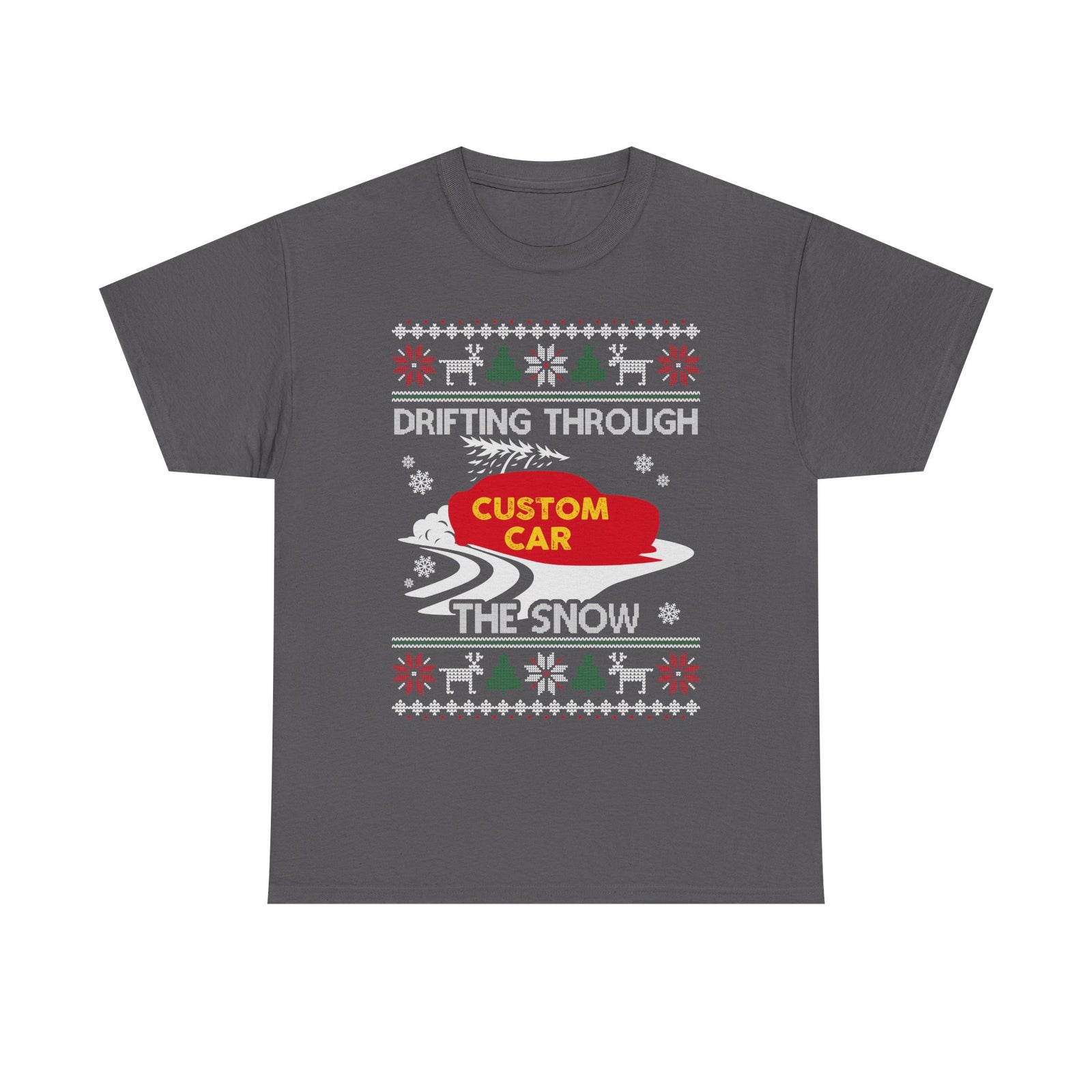 Custom Drift Car Christmas T-Shirt