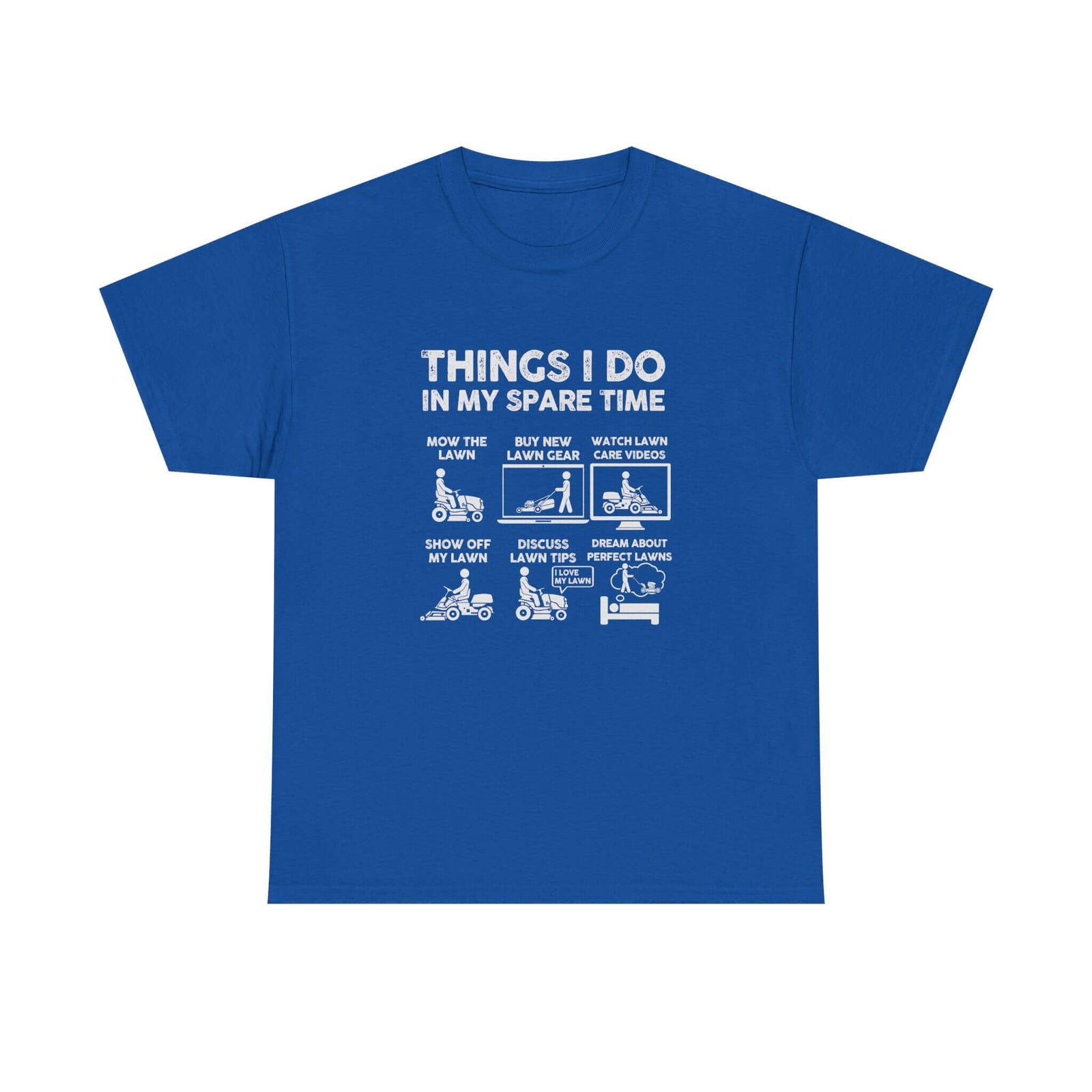 Things I Do in My Spare Time Lawn Mowing T-Shirt shirt color variant - car guy gift