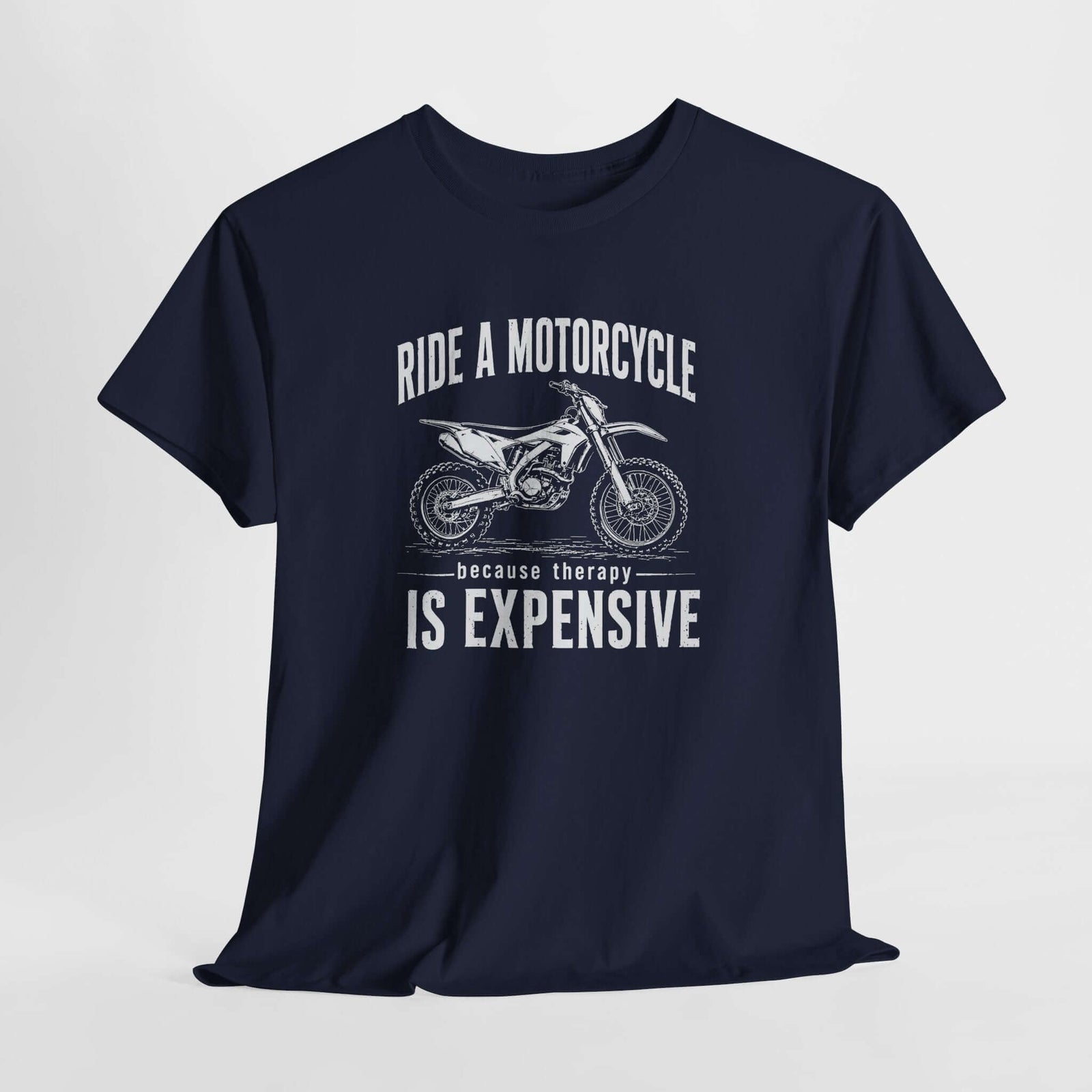 Dirt bike t-shirt folded flat lay