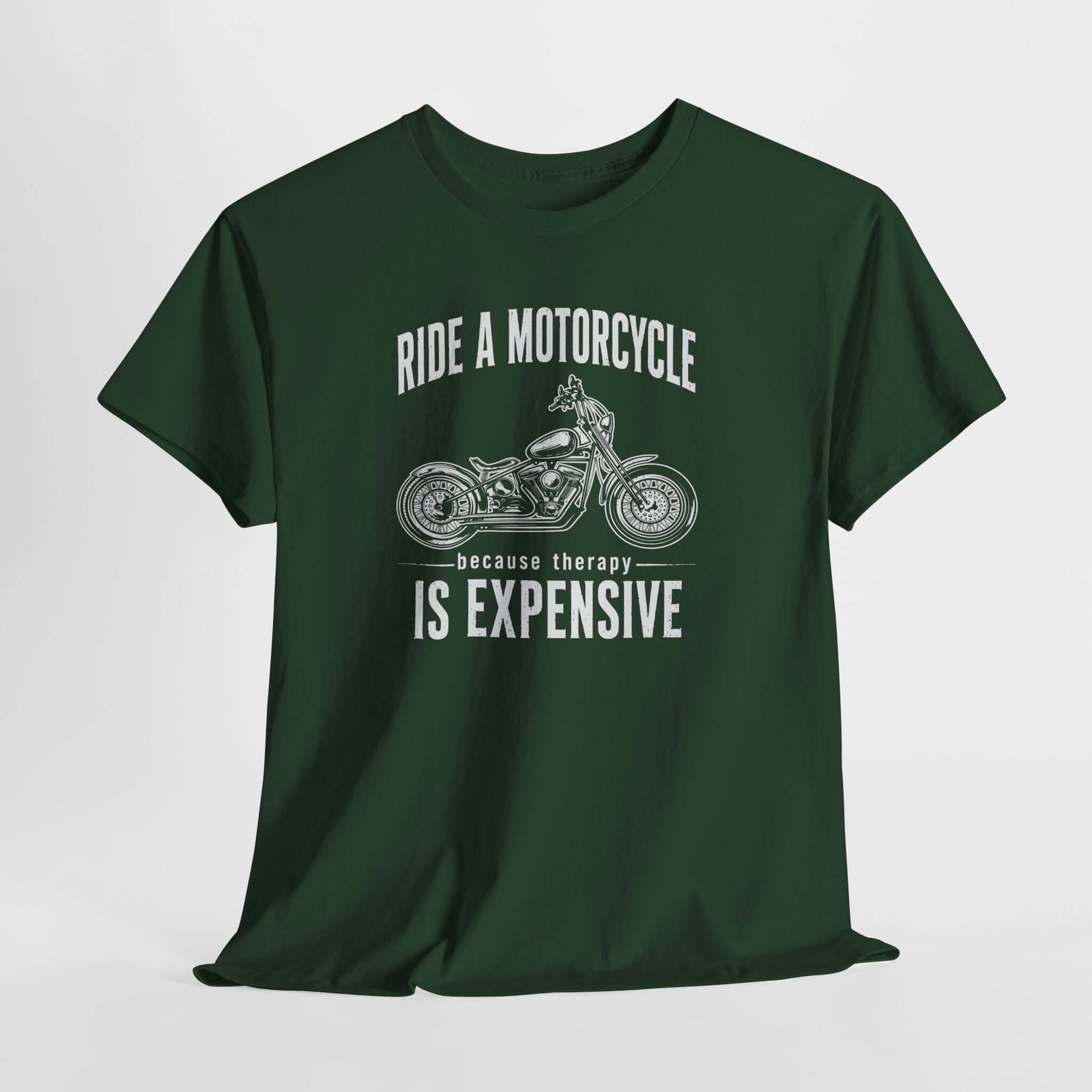 Cruiser motorcycle t-shirt back view