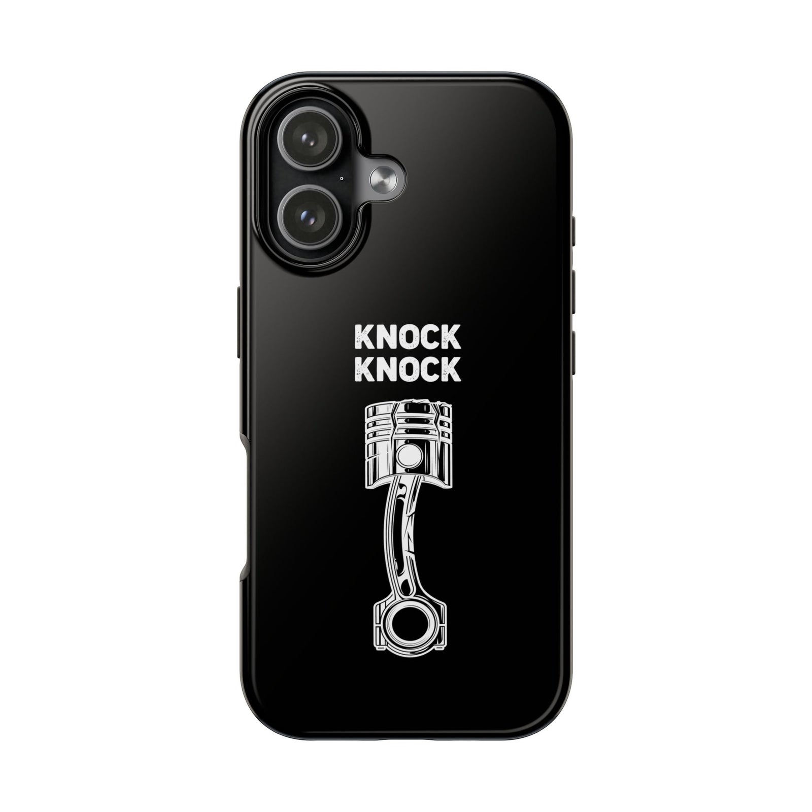 Knock Knock Broken Piston Phone Case | Funny Mechanic Car Guy Gift