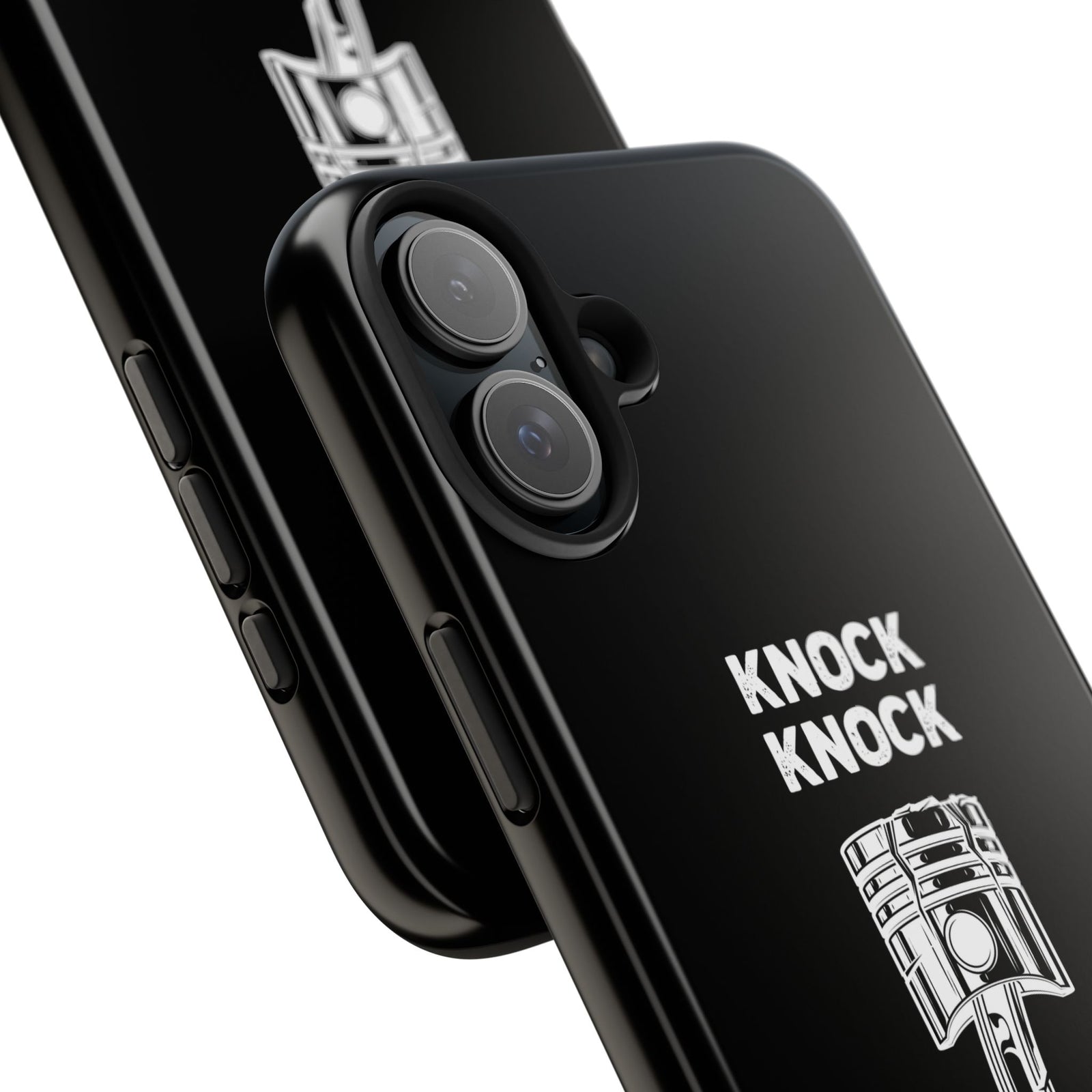 Knock Knock Broken Piston Phone Case | Funny Mechanic Car Guy Gift