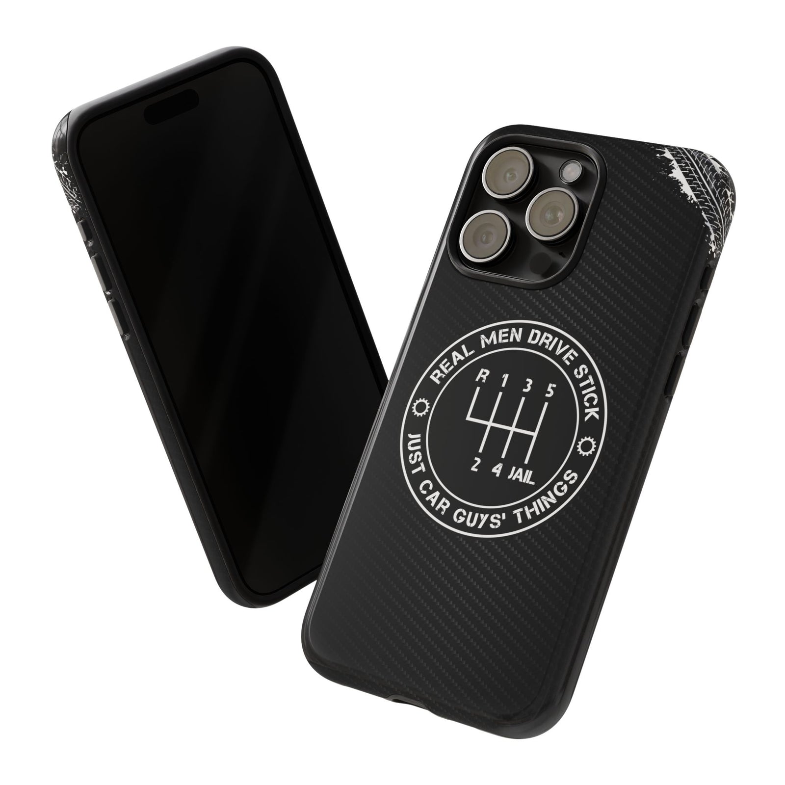 Real Men Drive Stick Manual Transmission Tough Phone Case | Car Guy Gift