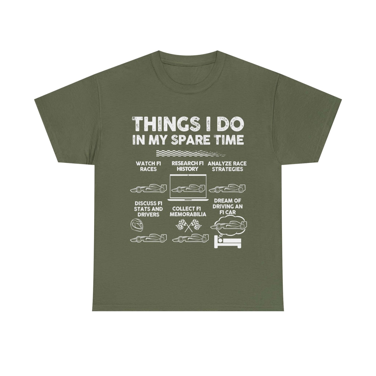 Things I Do in My Spare Time F1 t-shirt - Formula 1 motorsport gift