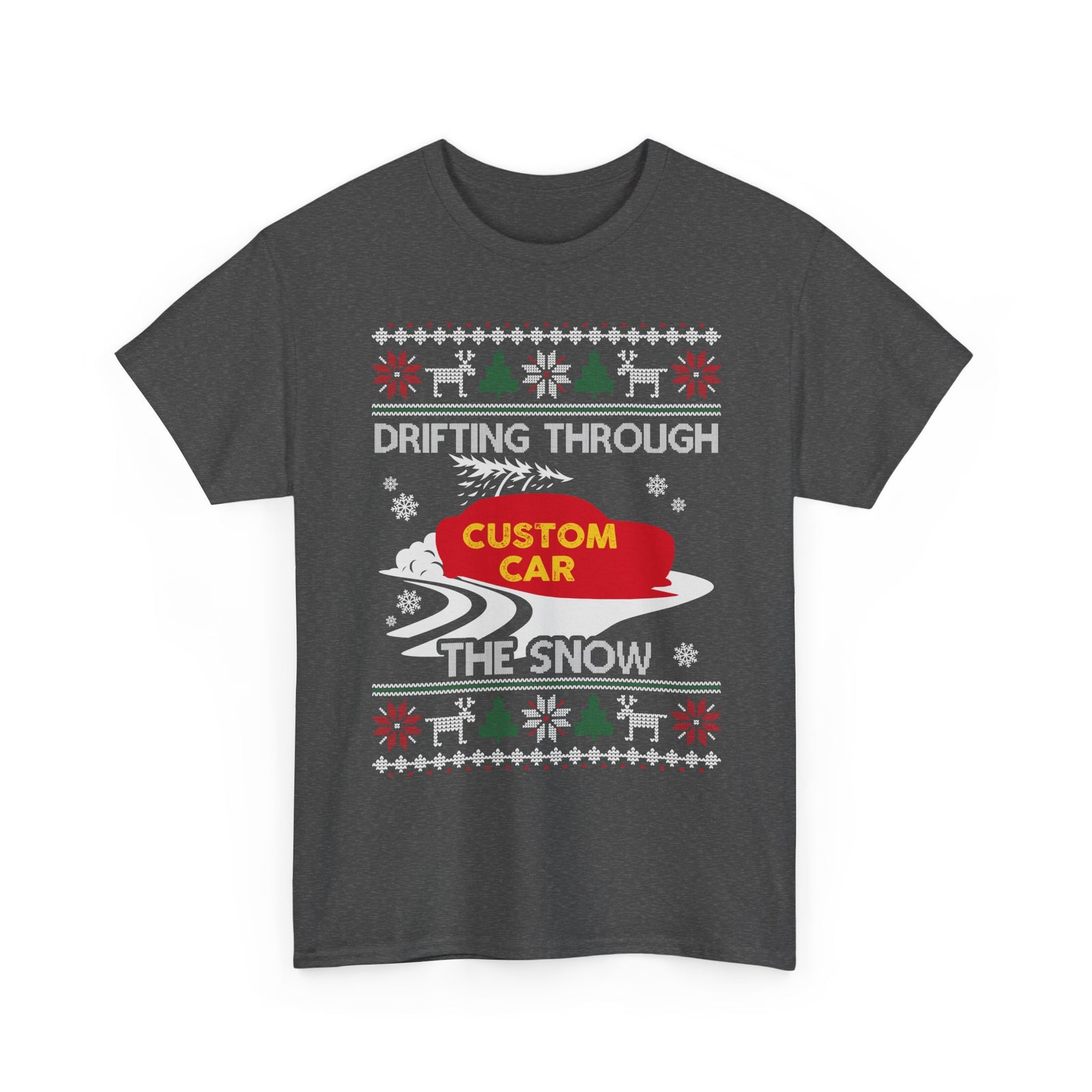 Custom Ugly Christmas Car T-Shirt