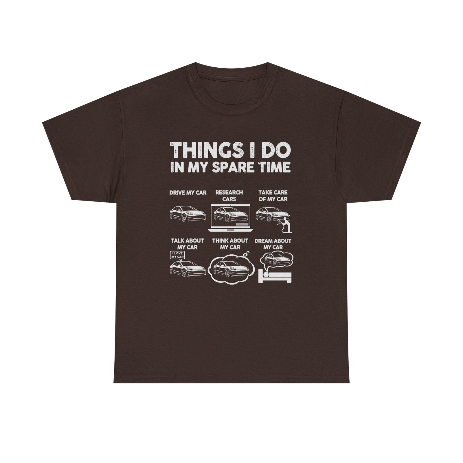 Things I Do In My Spare Time Tesla Owner T-Shirt shirt - car guy gift tee