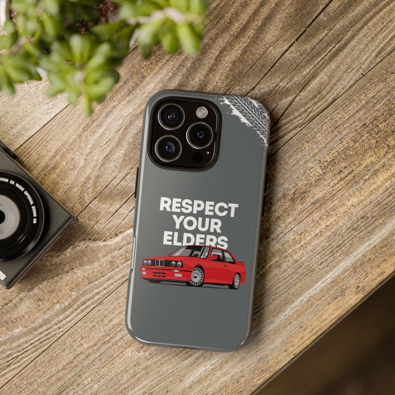 E30 M3 Respect Your Elders Tough Phone Case | Classic Car Guy Gift