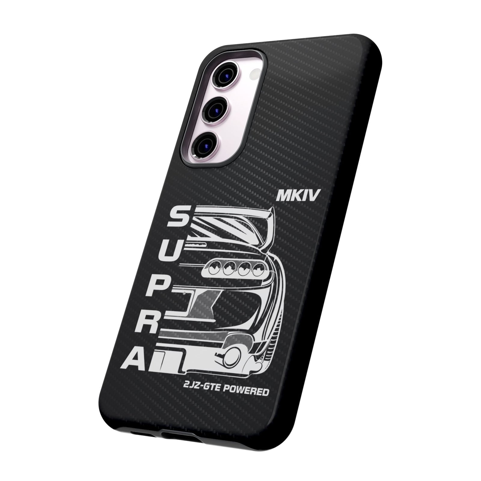 JDM Back View Tough Phone Case - Samsung Galaxy S23 Plus, glossy, side view