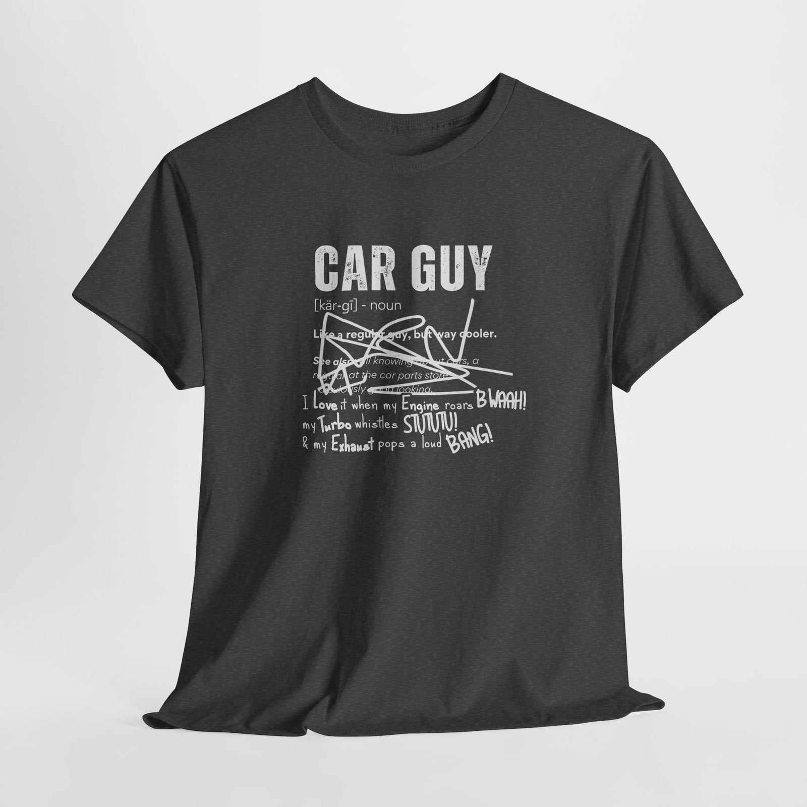 Car Guy Definition T-Shirt – Funny Cotton Car Enthusiast Tee