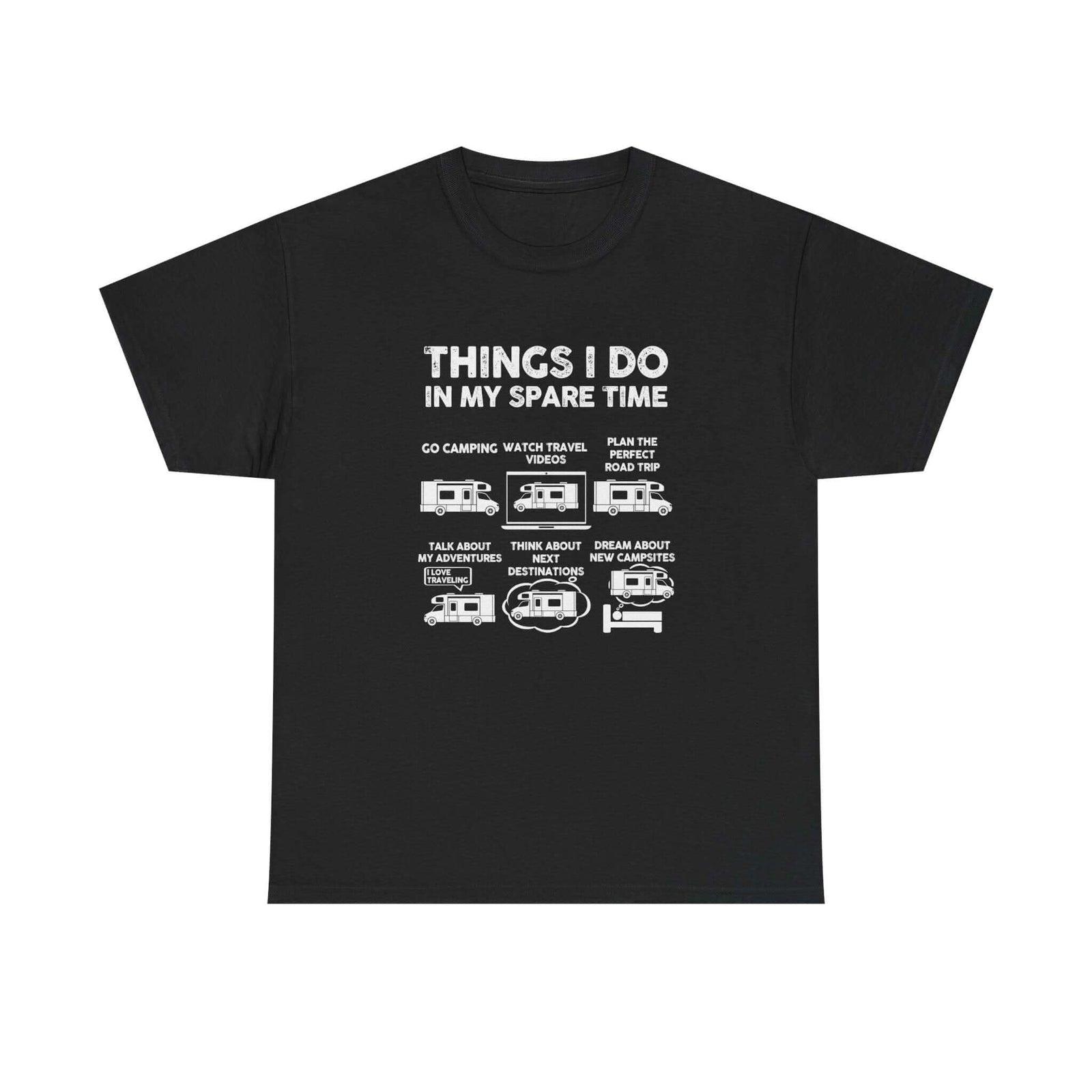 RV life shirt - things I do in spare time - camper gift tee