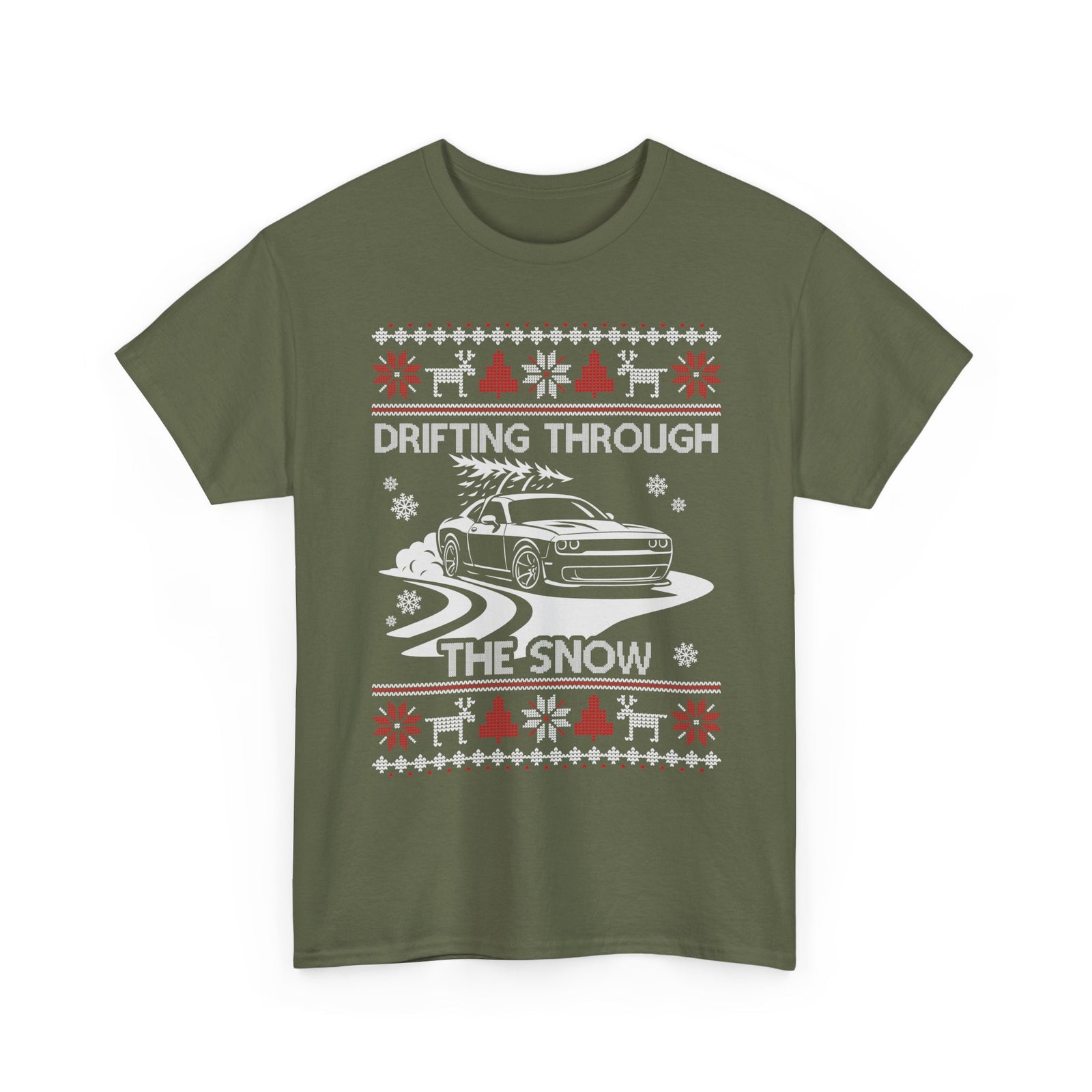 Custom Drift Car Christmas T-Shirt