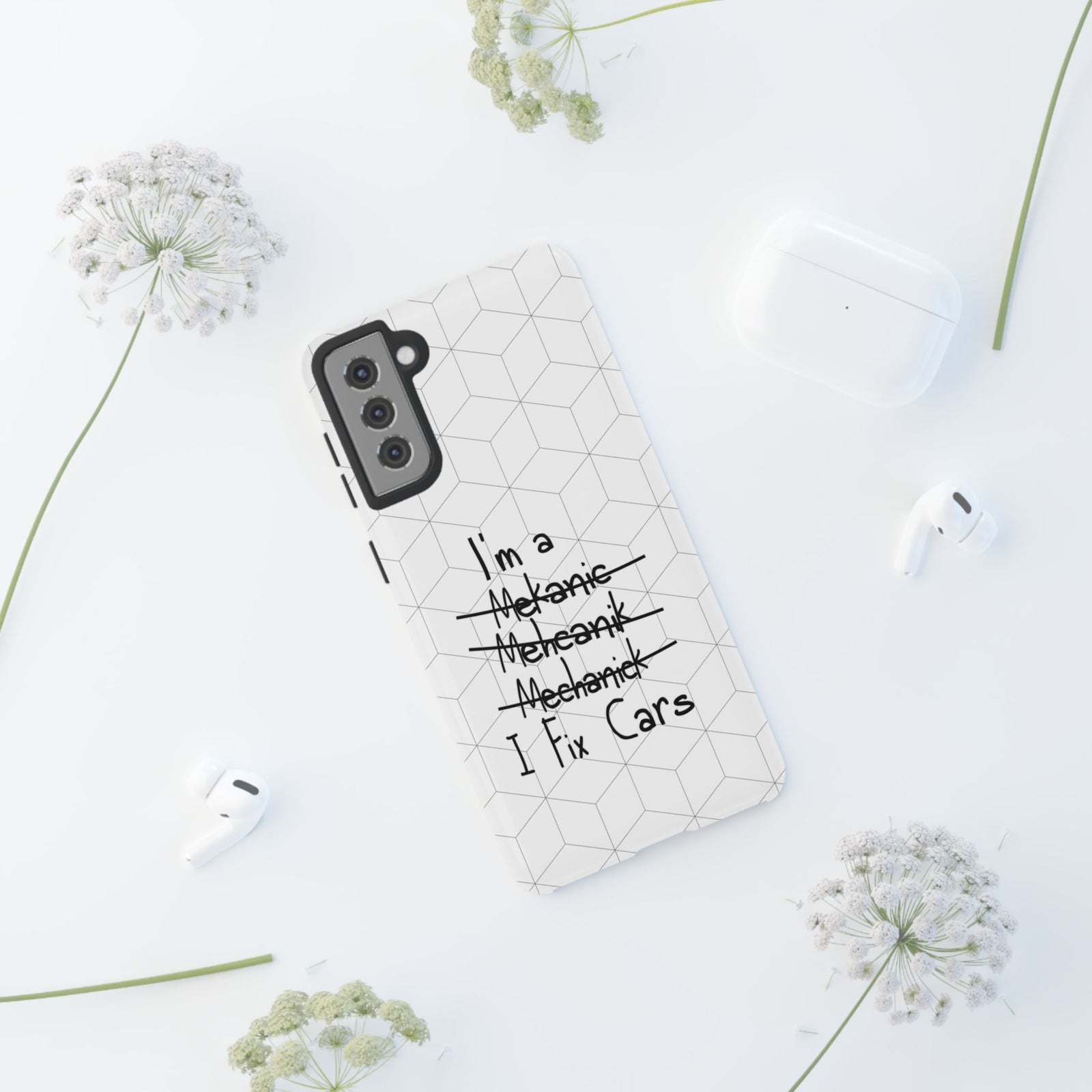 Mechanic I Fix Cars Funny Tough Phone Case | Car Guy Gift