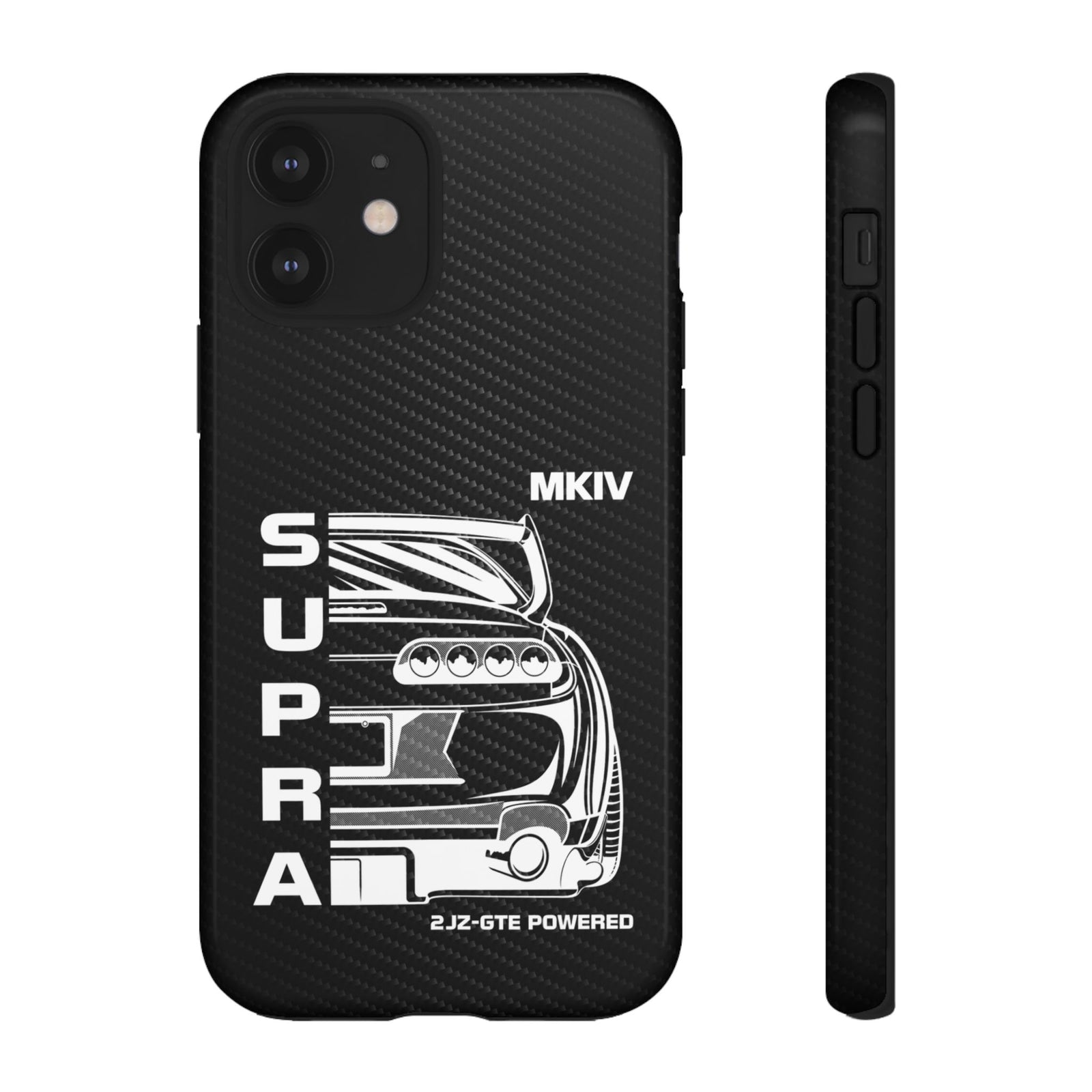 JDM Back View Tough Phone Case - iPhone 12, glossy, front and side view