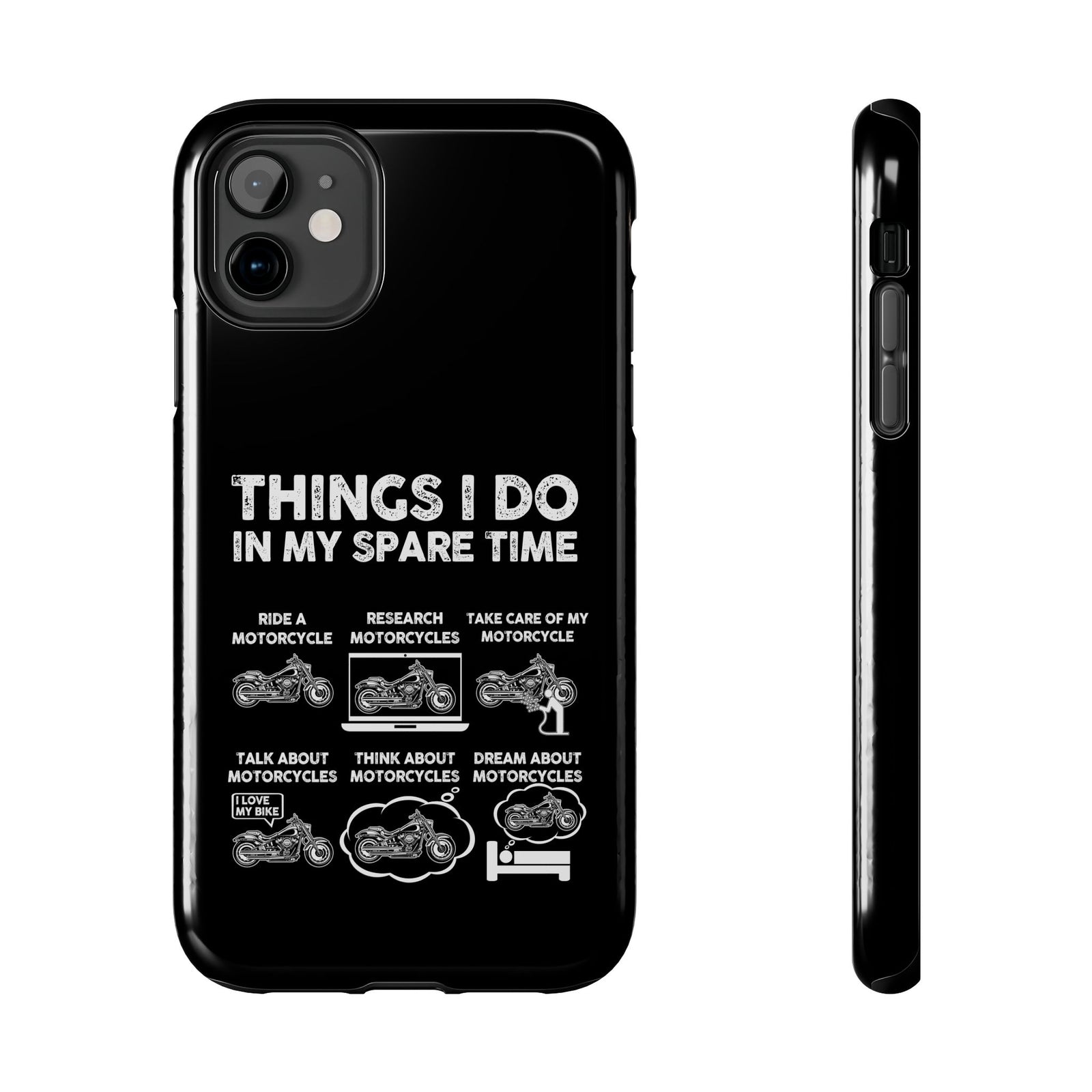 Things I Do in My Spare Time Motorcycle phone case | motorcycle enthusiast gift