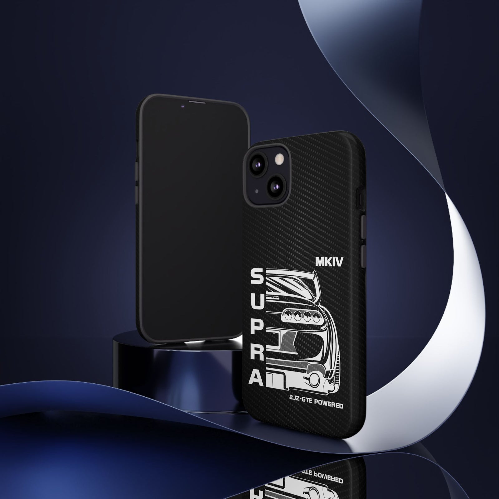 JDM Back View Tough Phone Case - iPhone 13, glossy, lifestyle photo