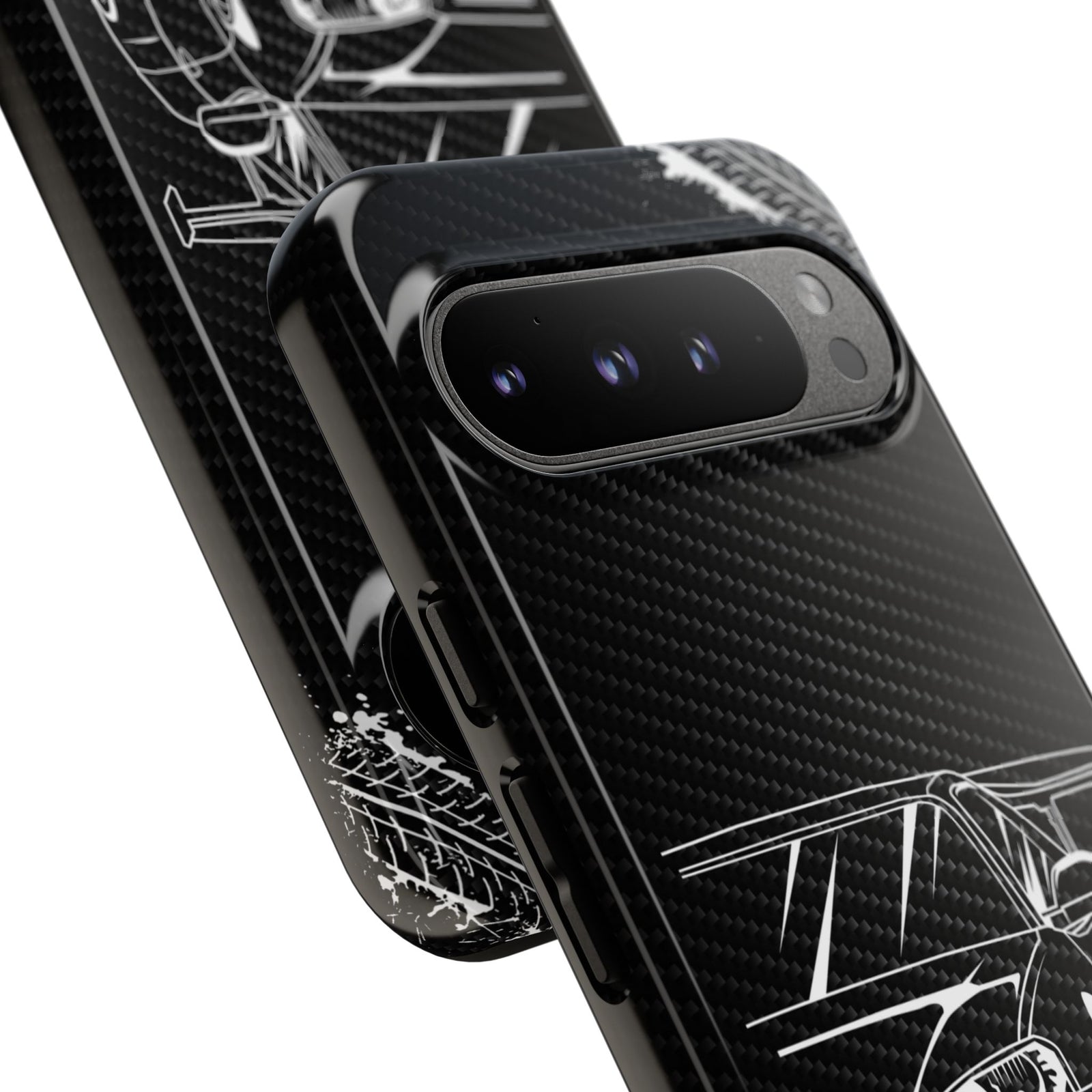 JDM Legends Never Die Tough Phone Case - Google Pixel 9 Pro XL, glossy, camera cutout close-up