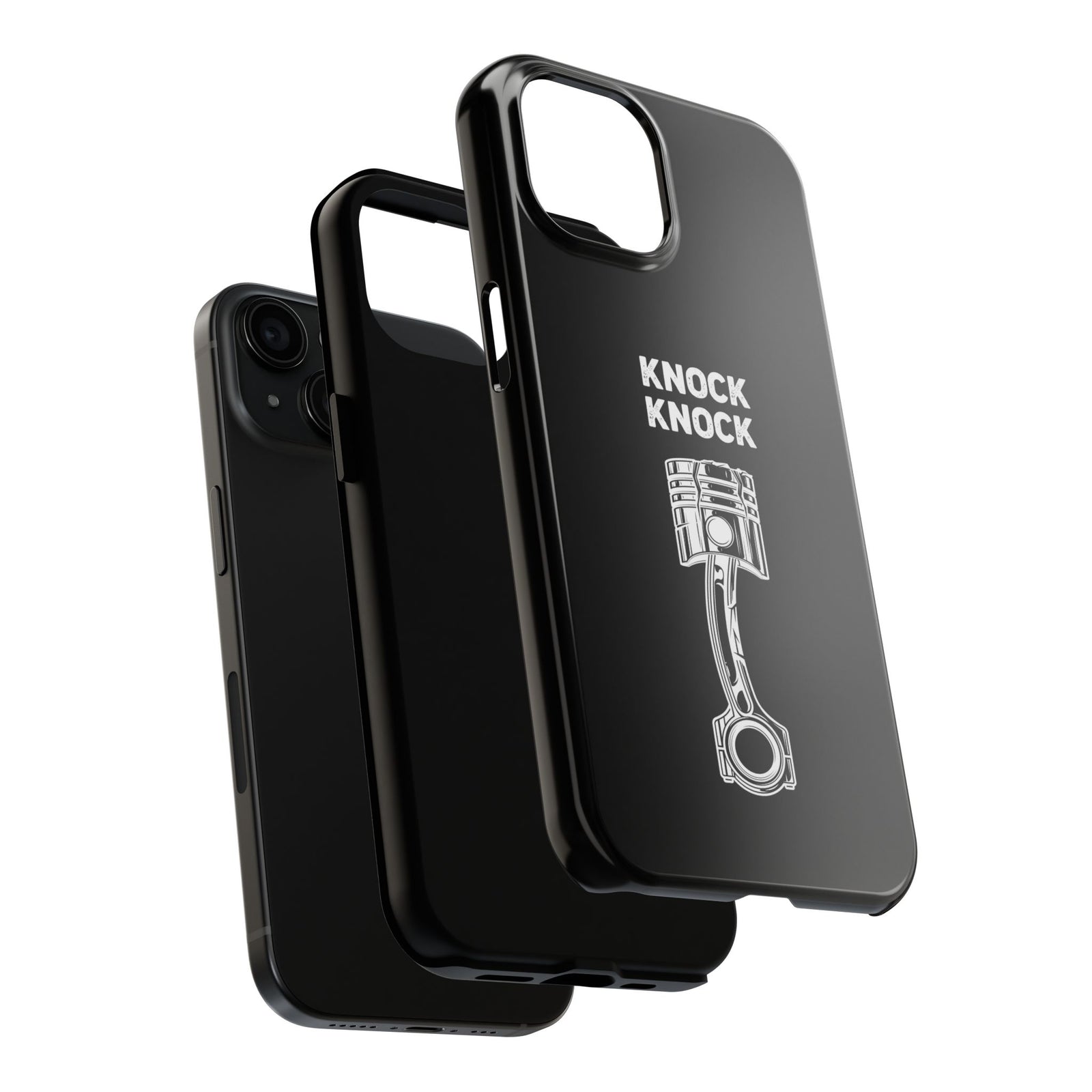Knock Knock Broken Piston Phone Case | Funny Mechanic Car Guy Gift