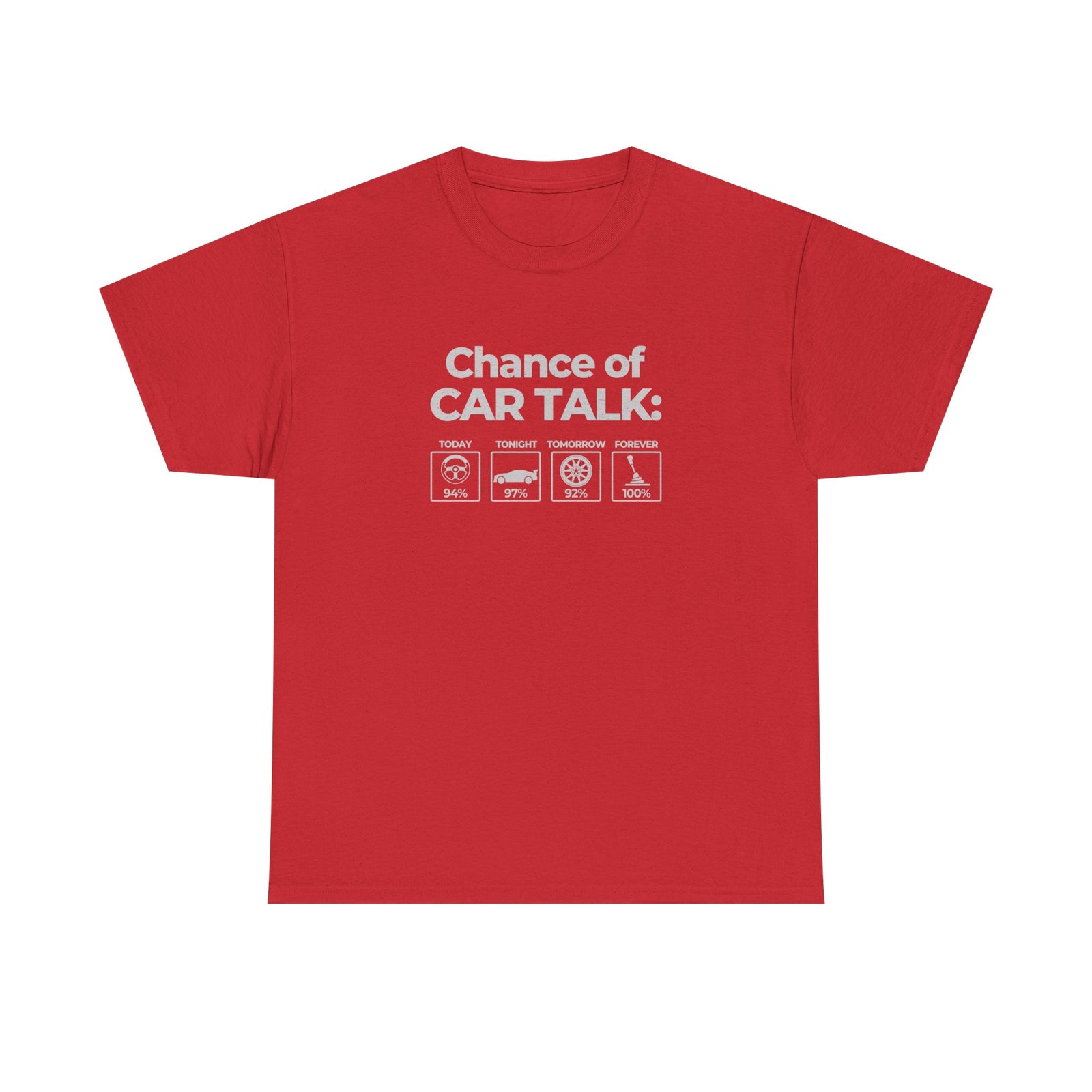 100% Chance of Car Talk T-Shirt - Navy
