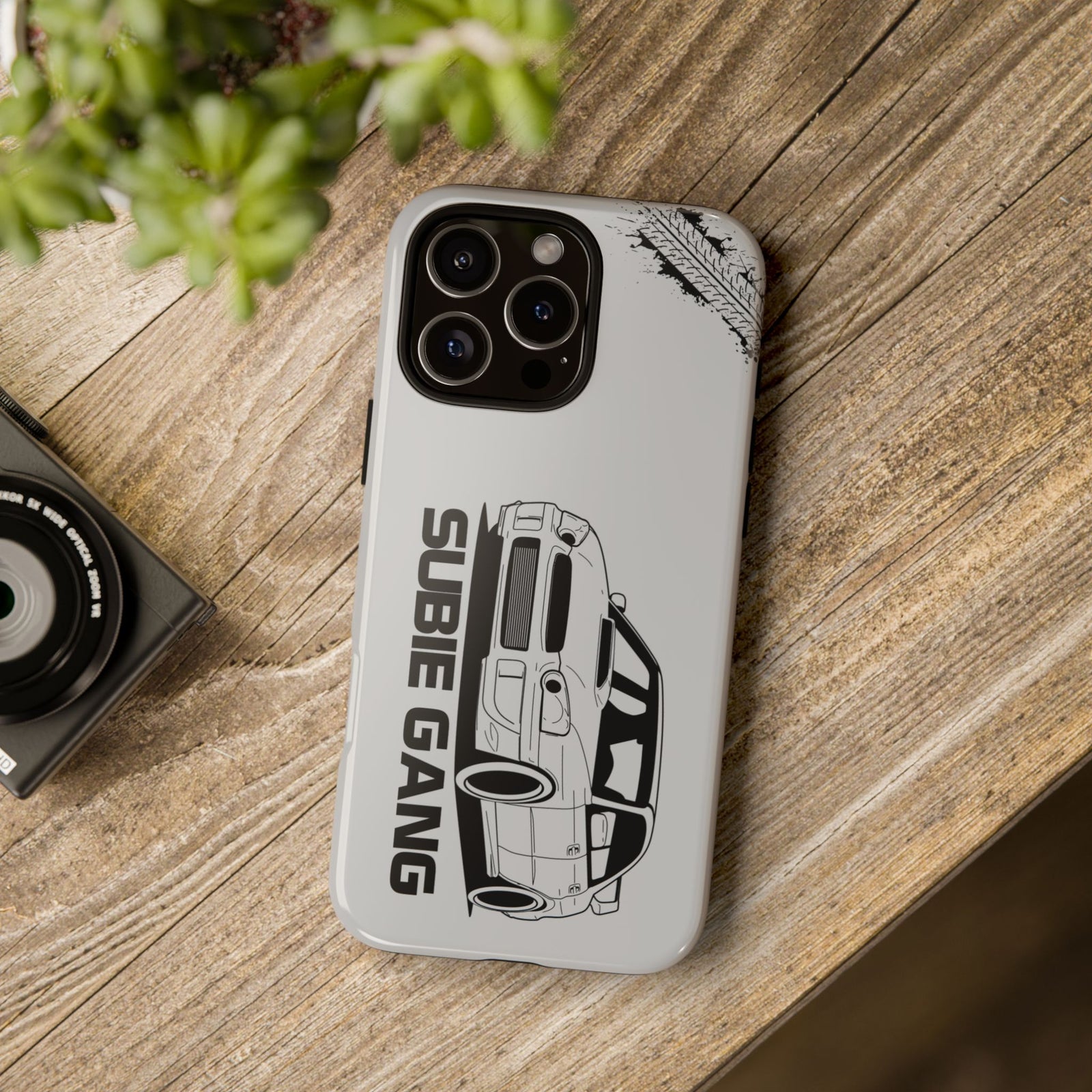 JDM Gang Tough Phone Case - iPhone 16 Pro Max, glossy, lifestyle photo