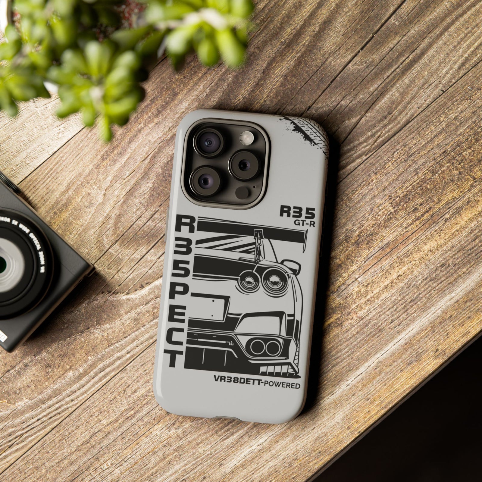 JDM Front View Tough Phone Case - Samsung Galaxy S21 FE, glossy, lifestyle photo