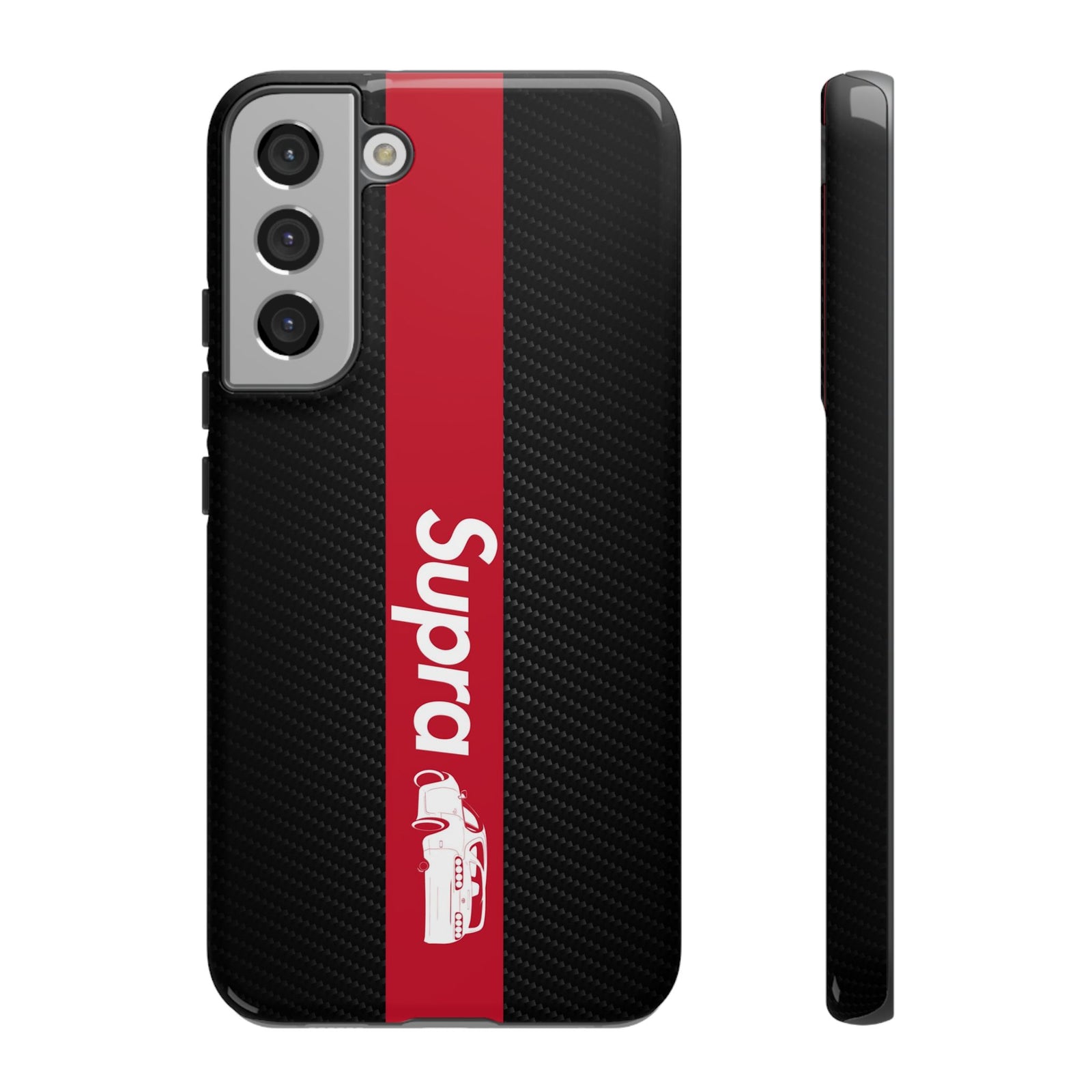 JDM Style Design Tough Phone Case - Samsung Galaxy S22 Plus, glossy, front and side view