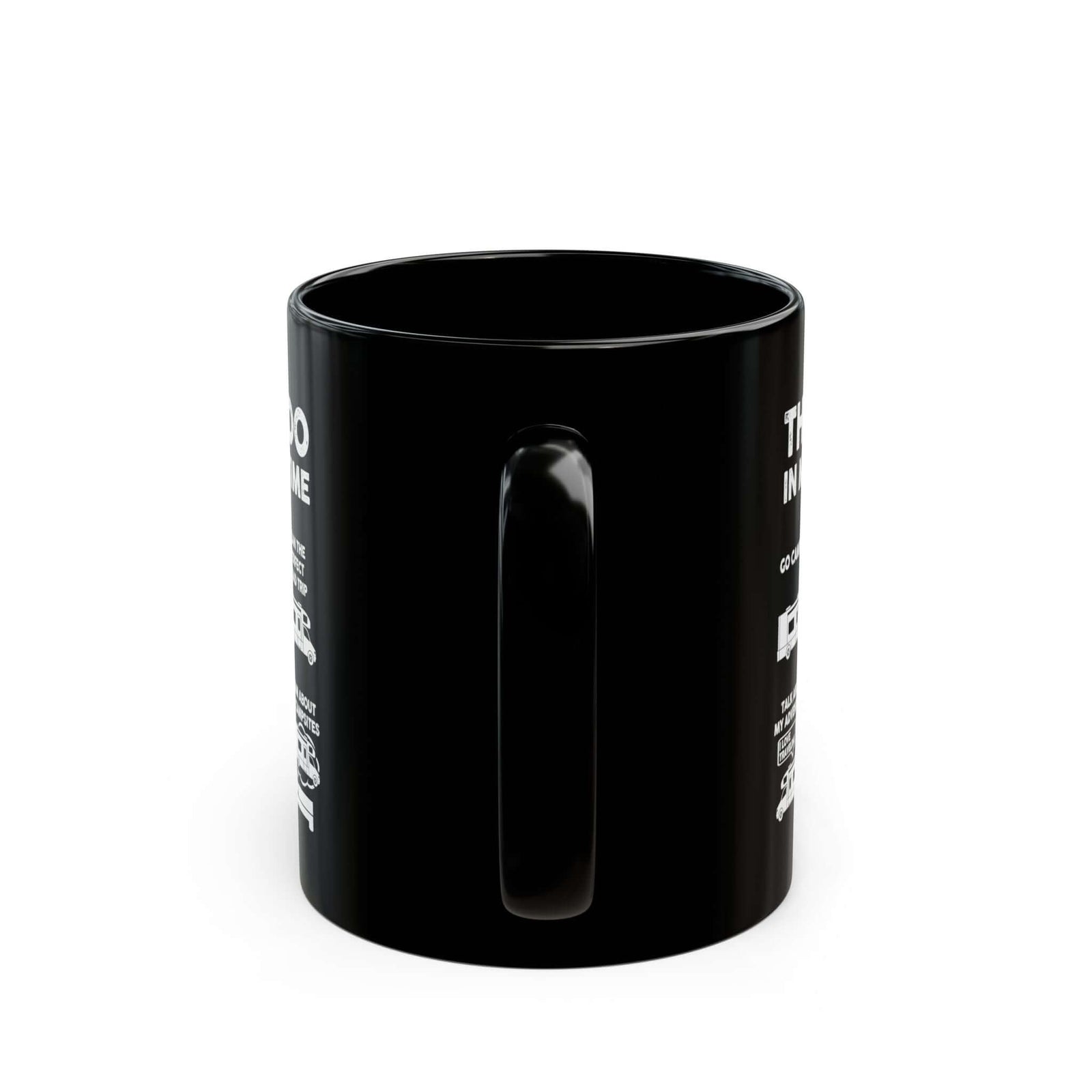 Camper Life Things I Do mug - RV camping humor design - funny gift for camper