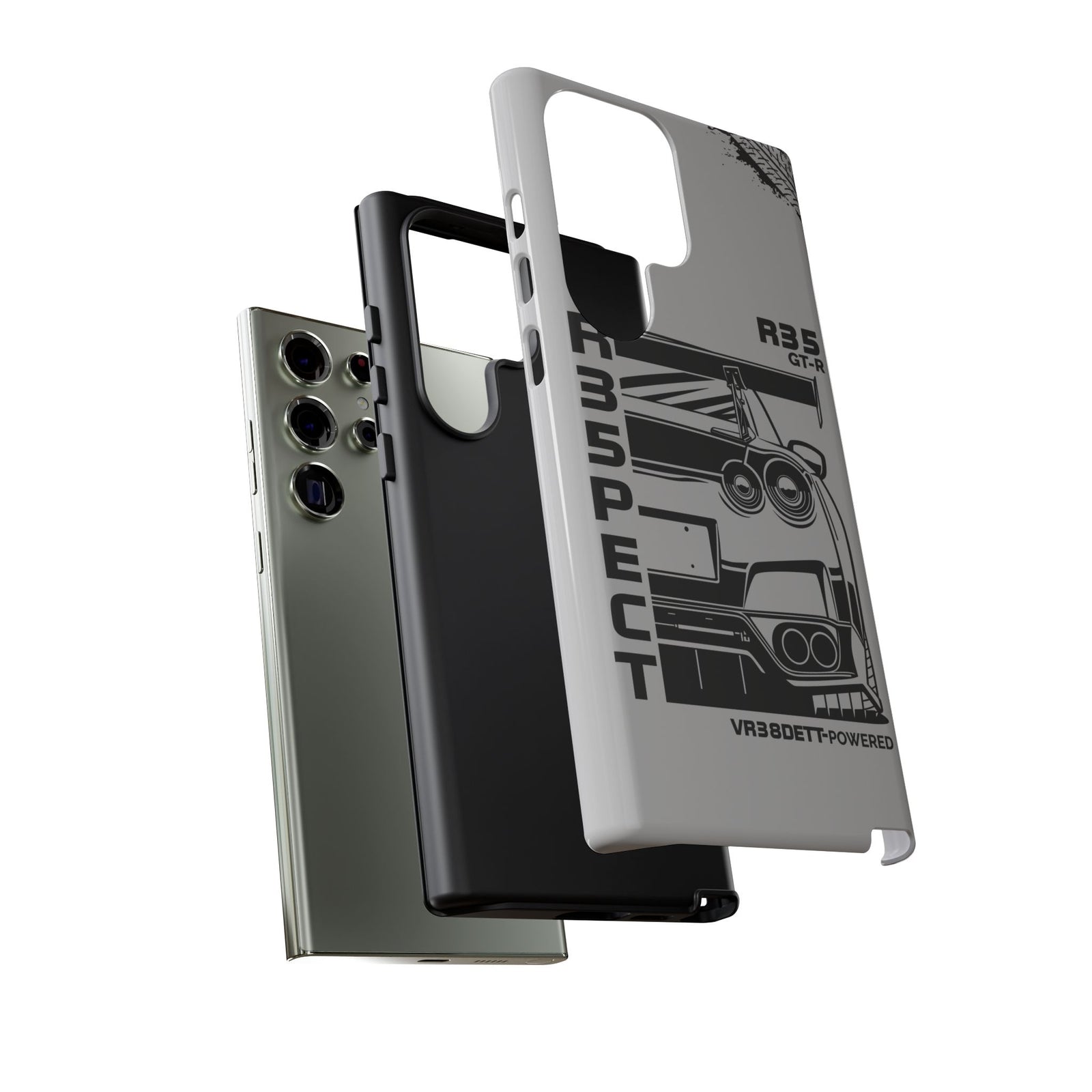 JDM Front View Tough Phone Case - Samsung Galaxy S25 Ultra, glossy, dual-layer protection