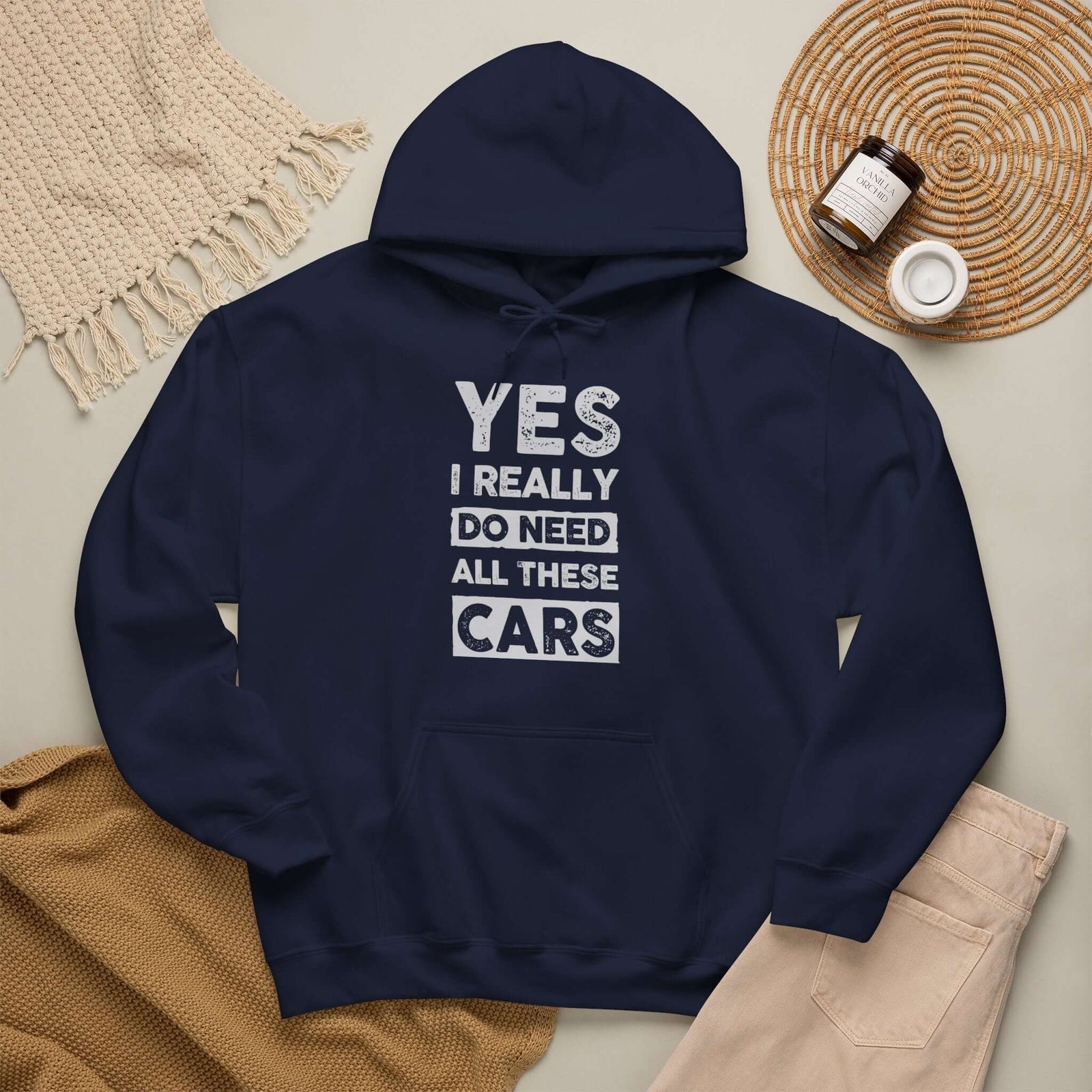Yes I Really Do Need All These Cars Hoodie - funny car guy gift pullover