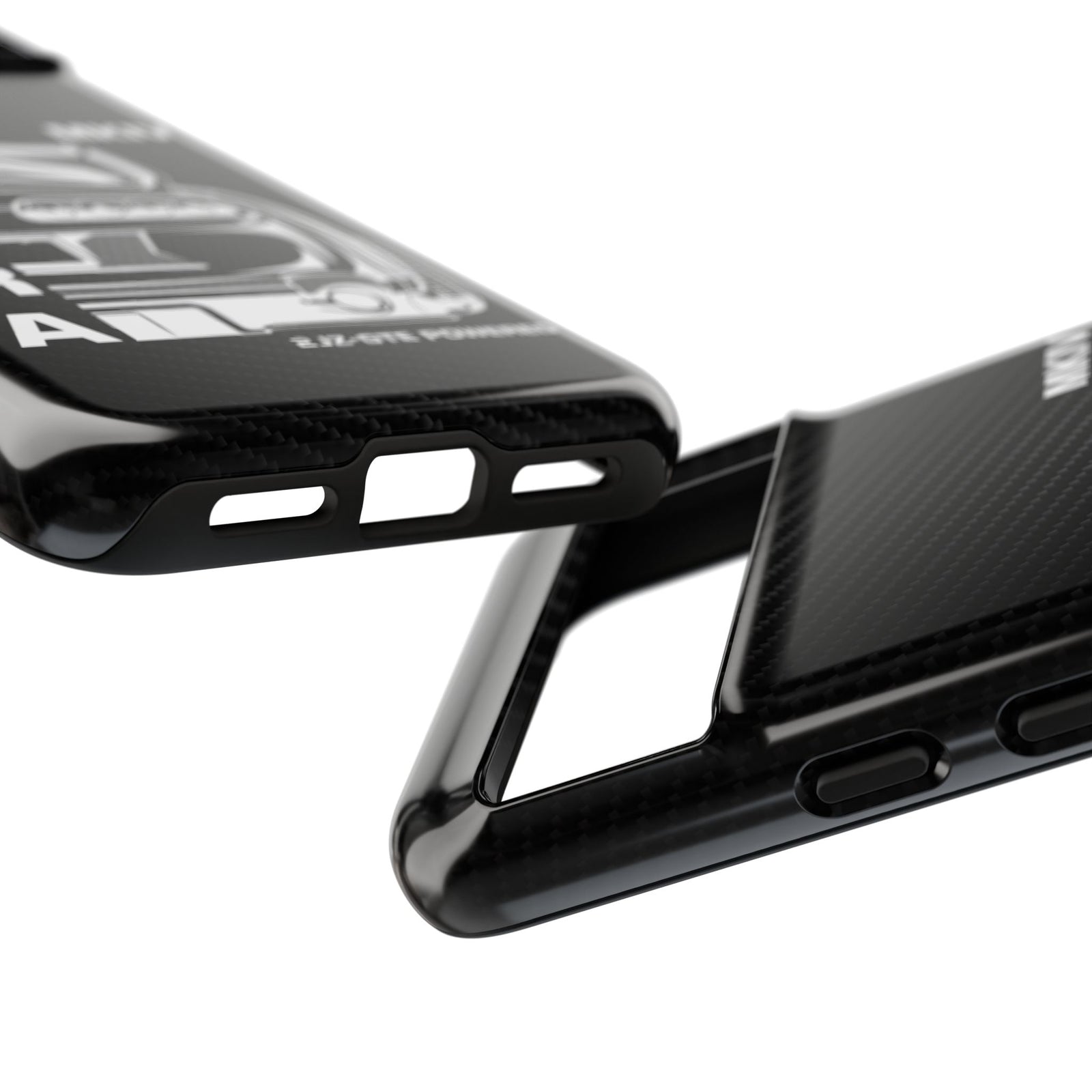 JDM Back View Tough Phone Case - Google Pixel 8, glossy, edge and port close-up