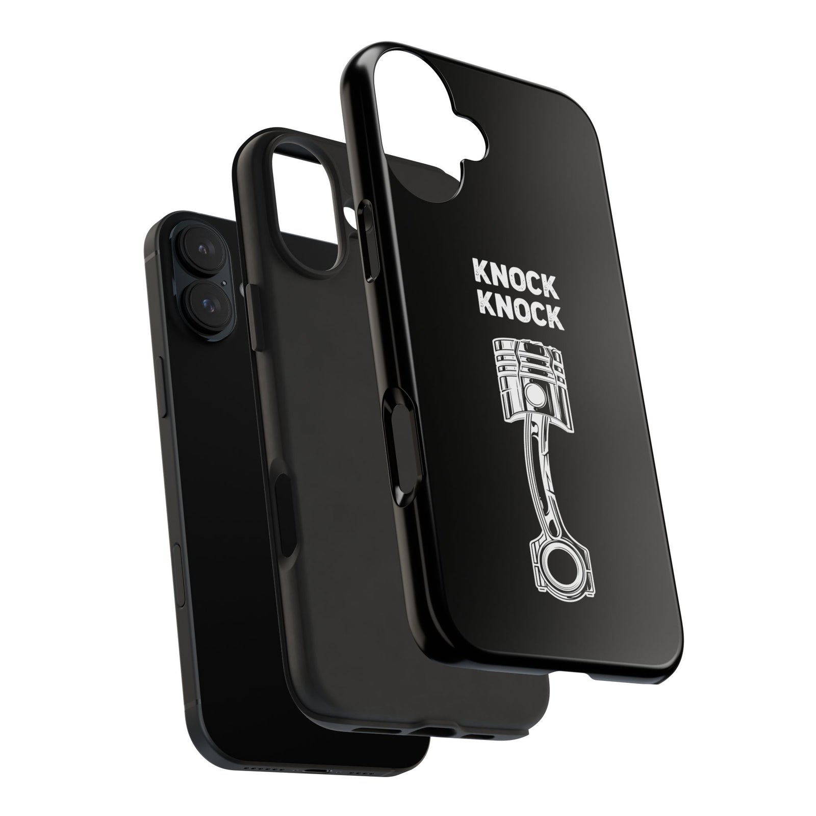 Knock Knock Broken Piston Phone Case | Funny Mechanic Car Guy Gift