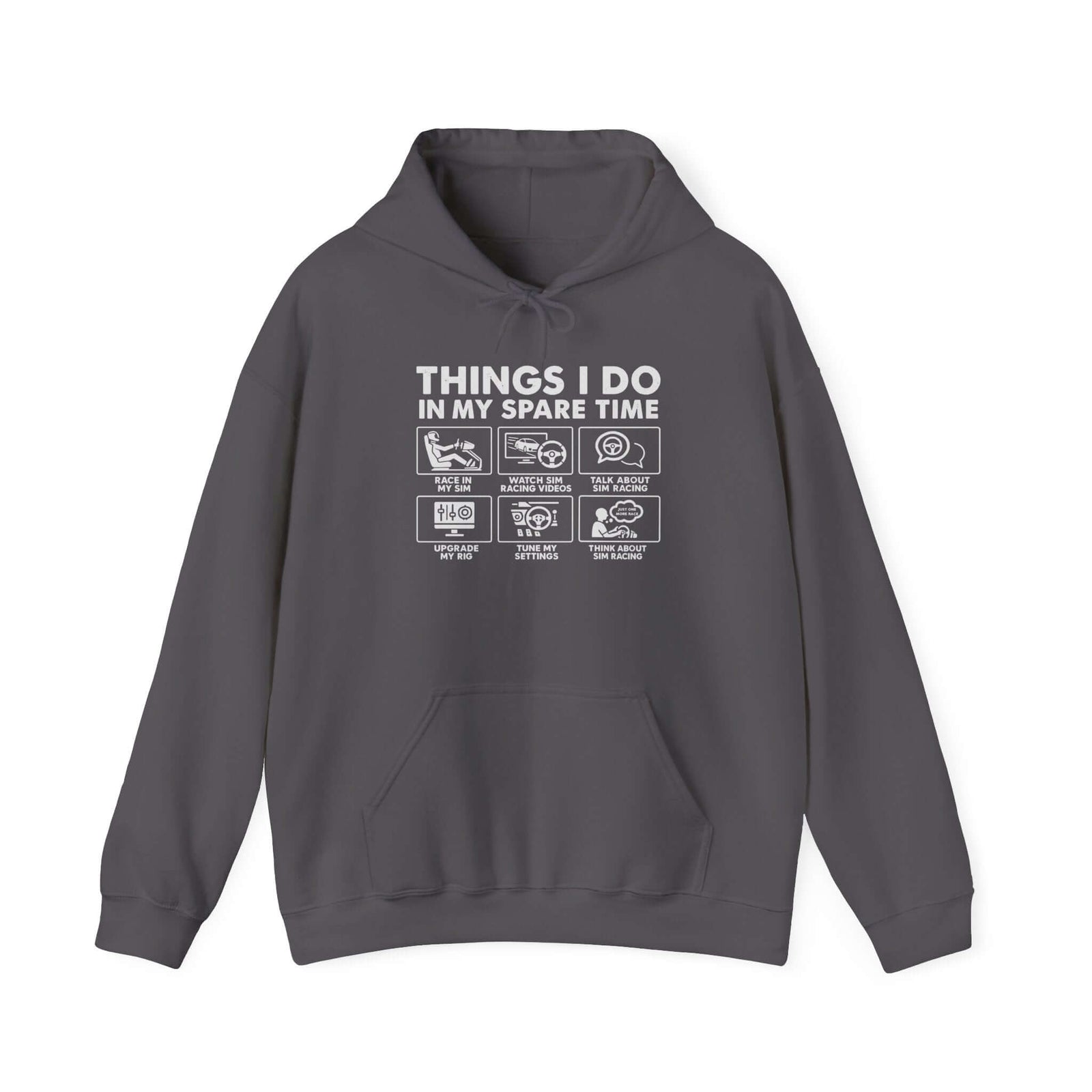 Sim Racing Hoodie - Things I Do In My Spare Time sim racer gift