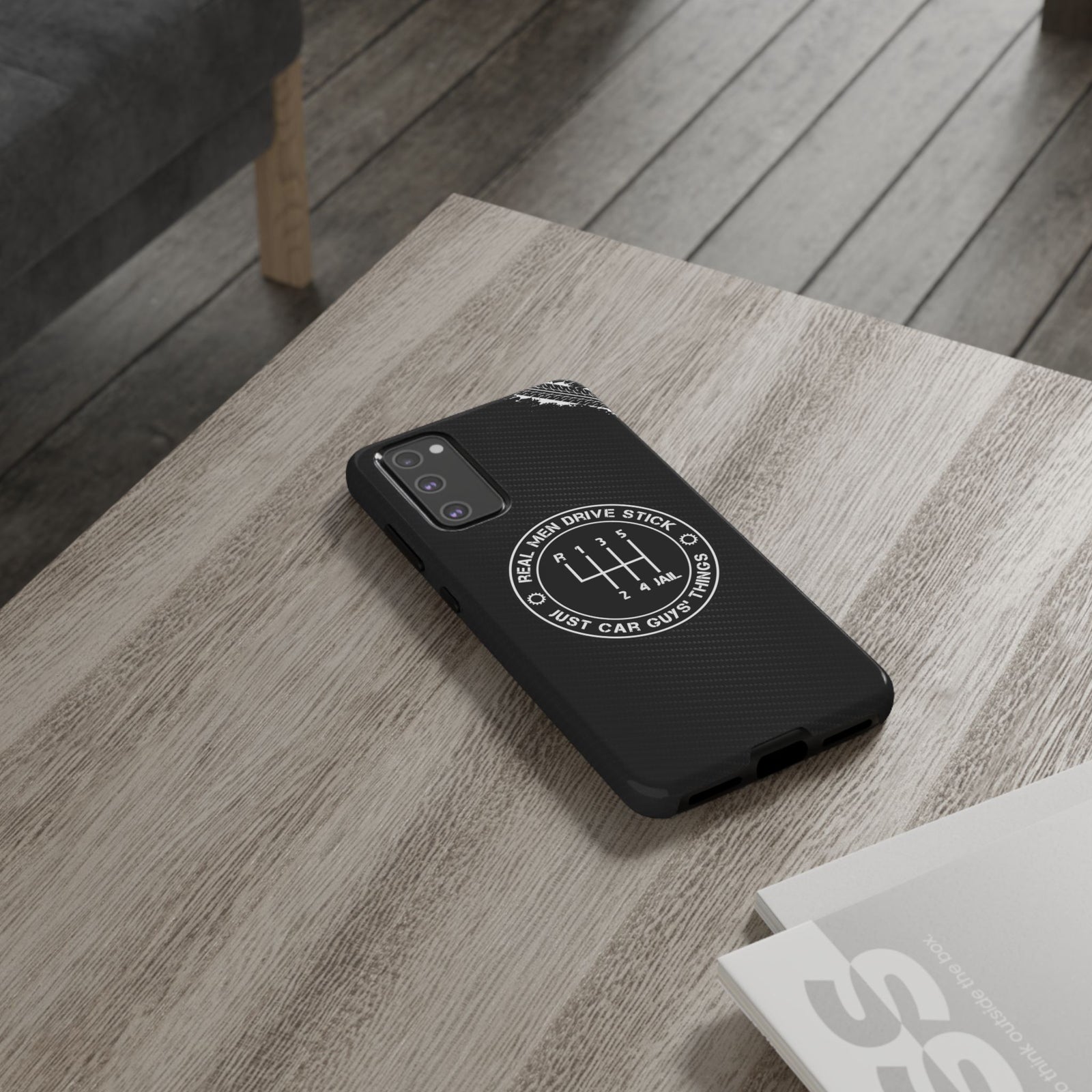 Real Men Drive Stick Manual Transmission Tough Phone Case | Car Guy Gift
