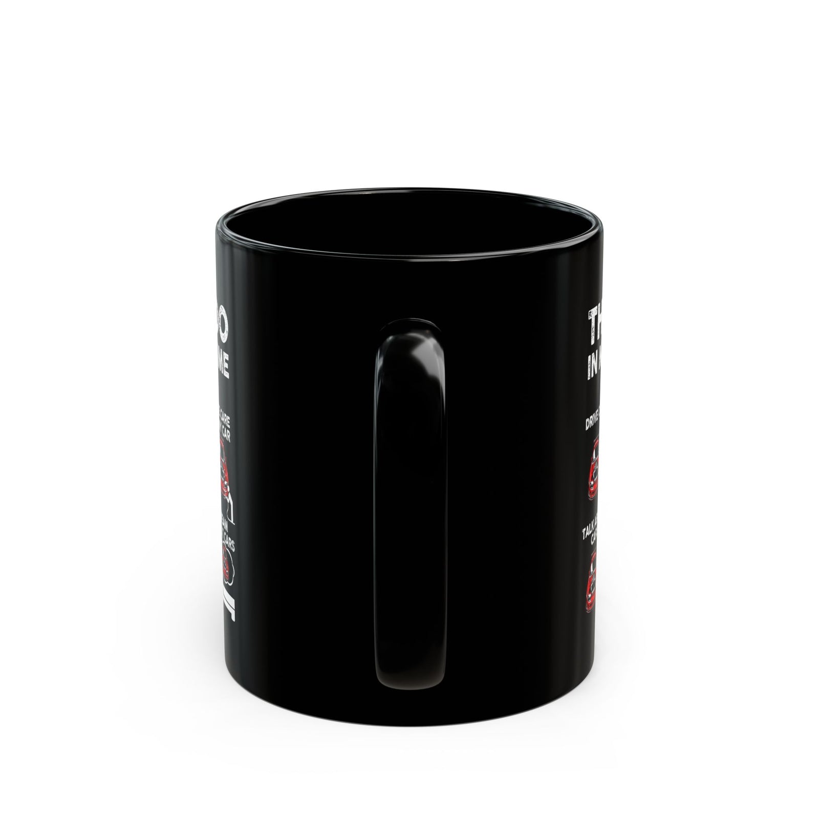 Things I Do in My Spare Time JDM Mug - 11oz black coffee mug, handle facing front