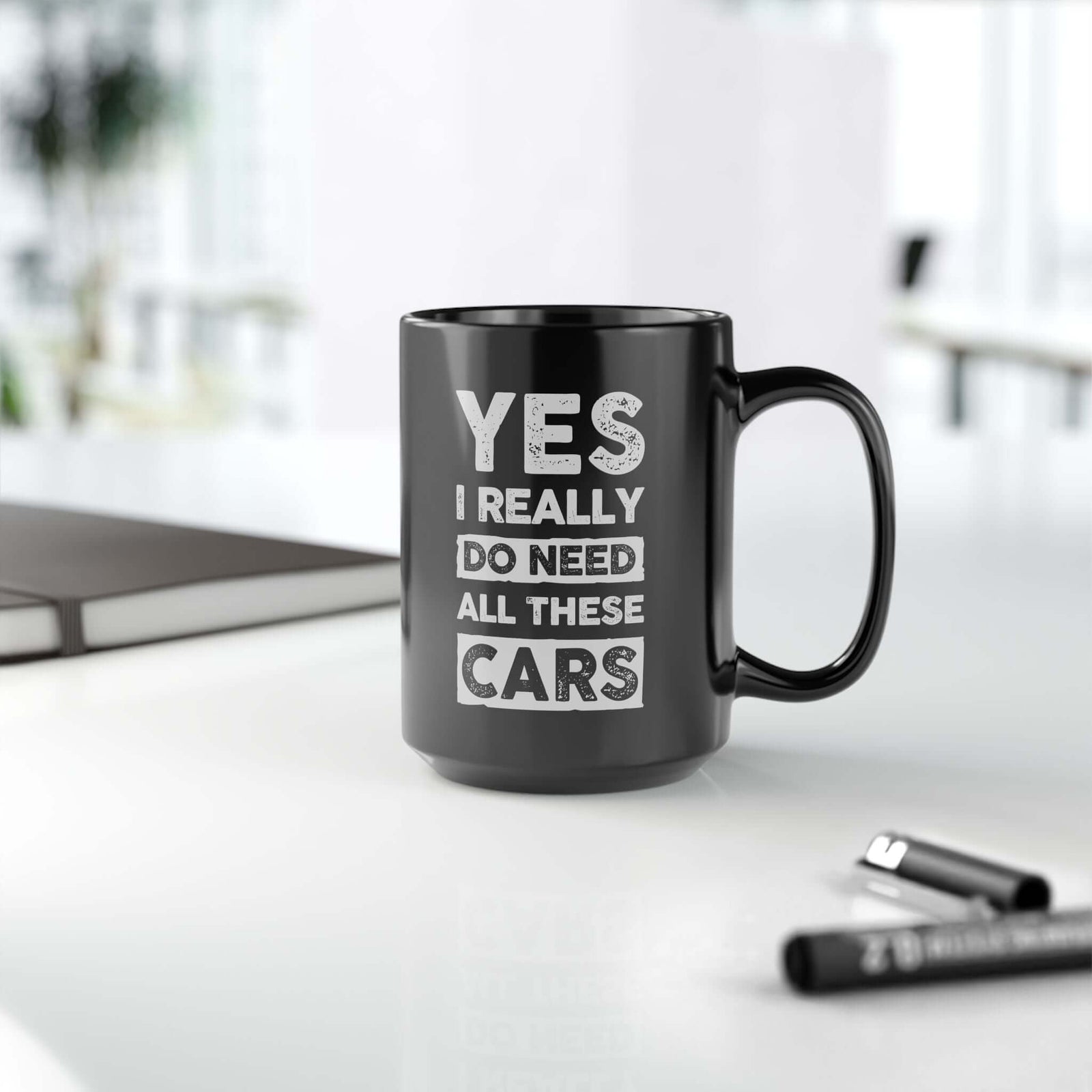 Yes I Really Do Need All These Cars Mug - funny car guy gift mug