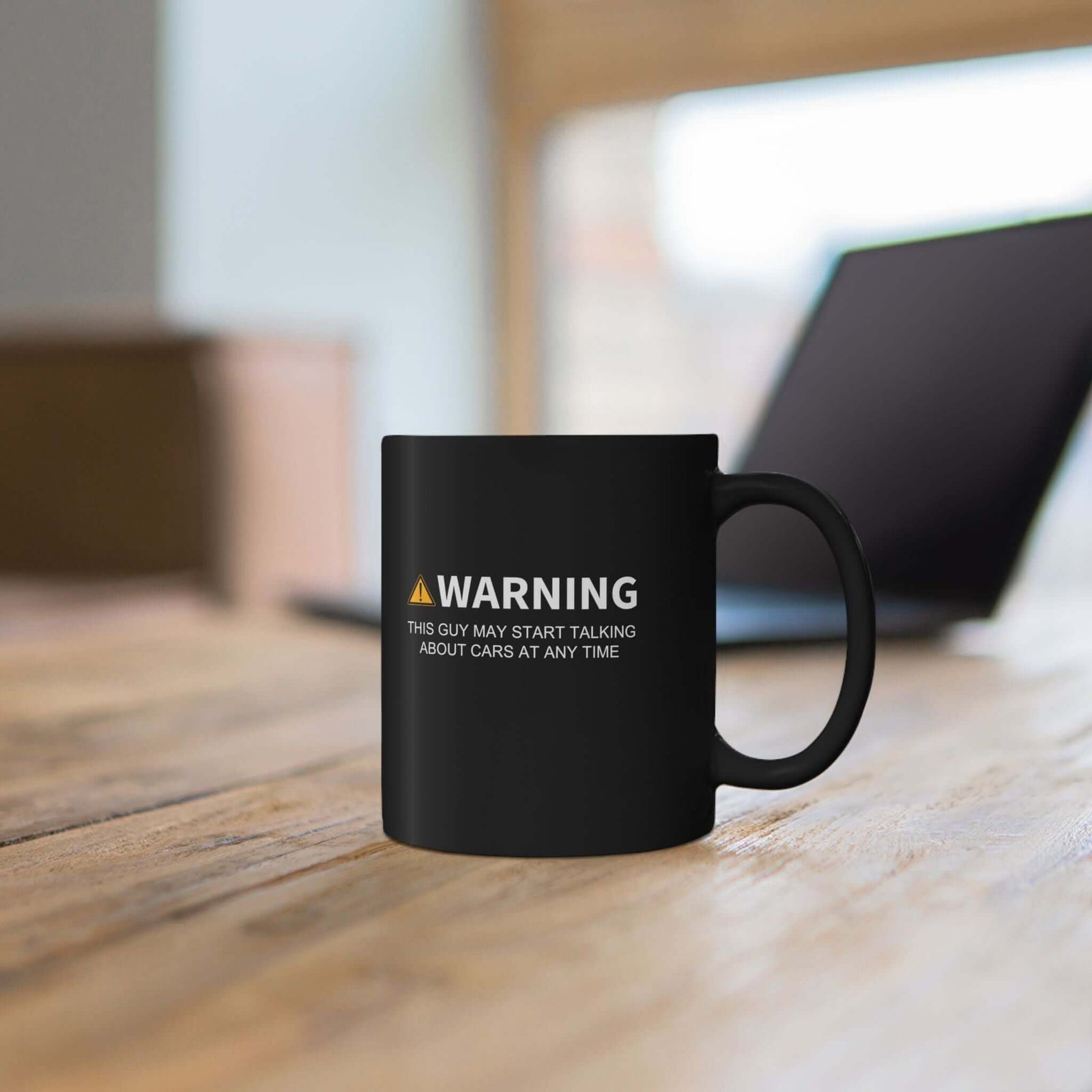 Warning May Start Talking About Cars Coffee Mug mug detail - funny gift for mechanics