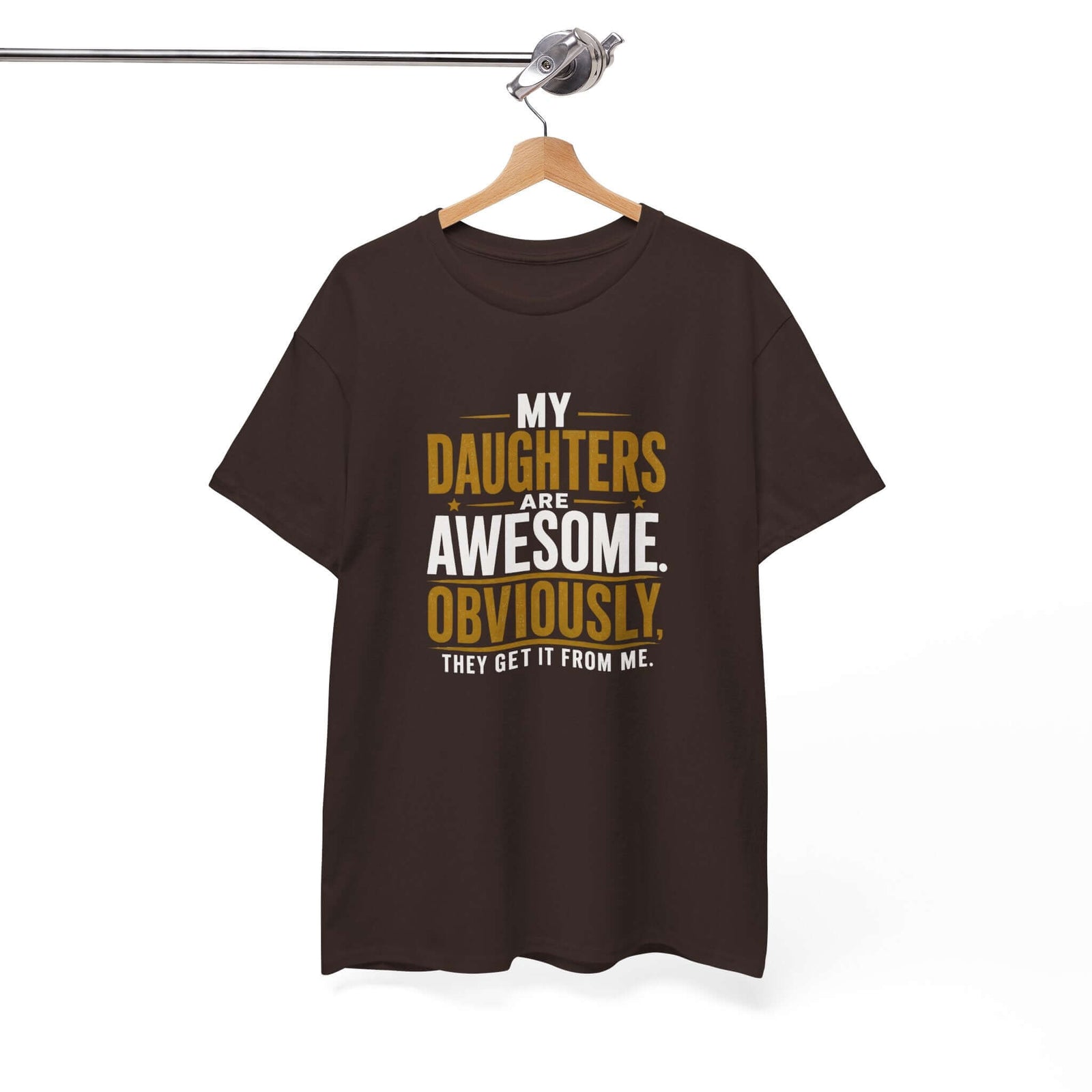My Daughters Are Awesome shirt in charcoal | Funny dad gift tee | 365CarMods