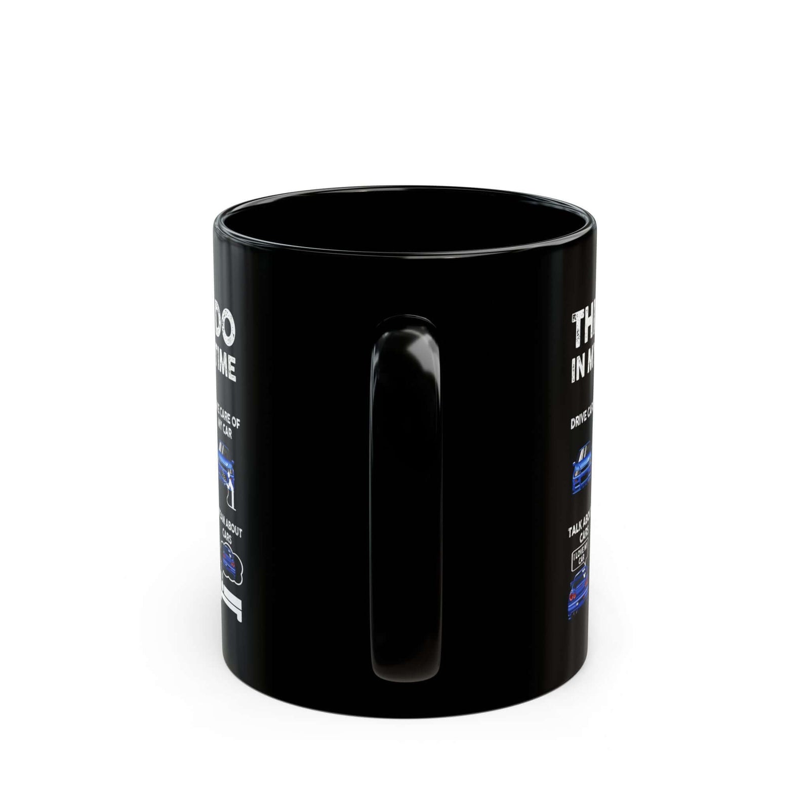 Things I Do in My Spare Time JDM Mug - 11oz black coffee mug, handle facing front