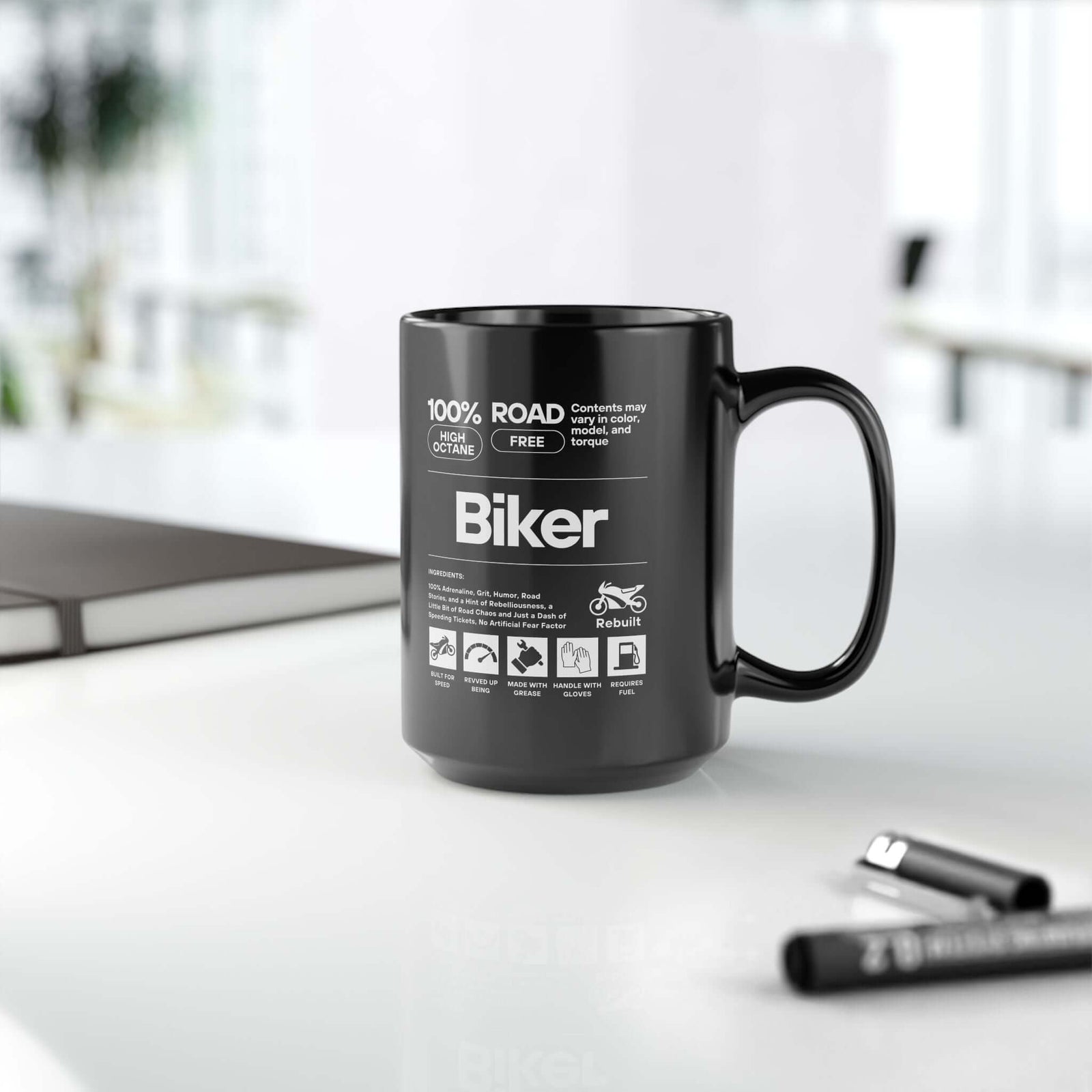 Biker Definition Coffee Mug mug design - petrolhead gift