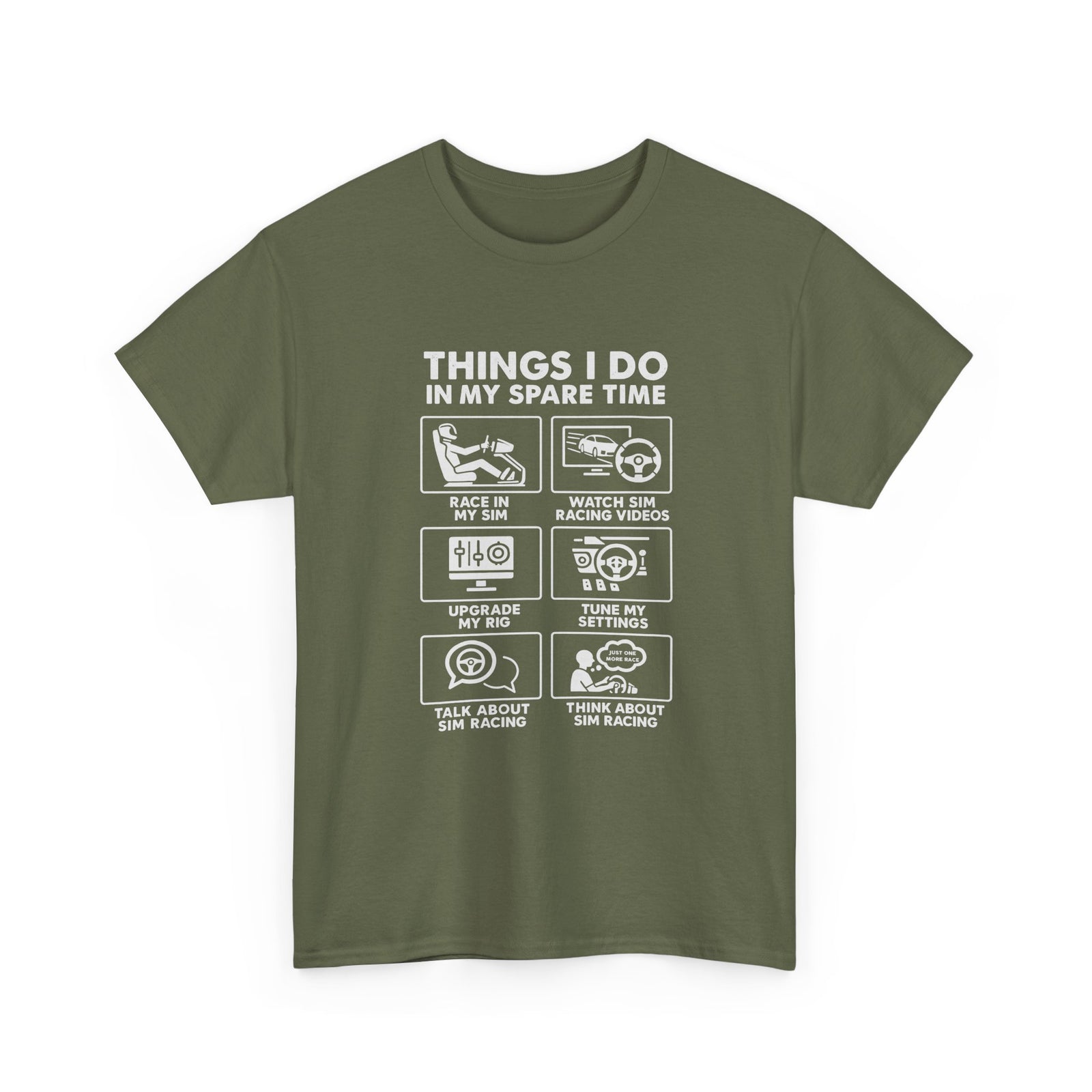 SIM Racing Things I Do In My Spare Time T-Shirt | Sim Rig Gift